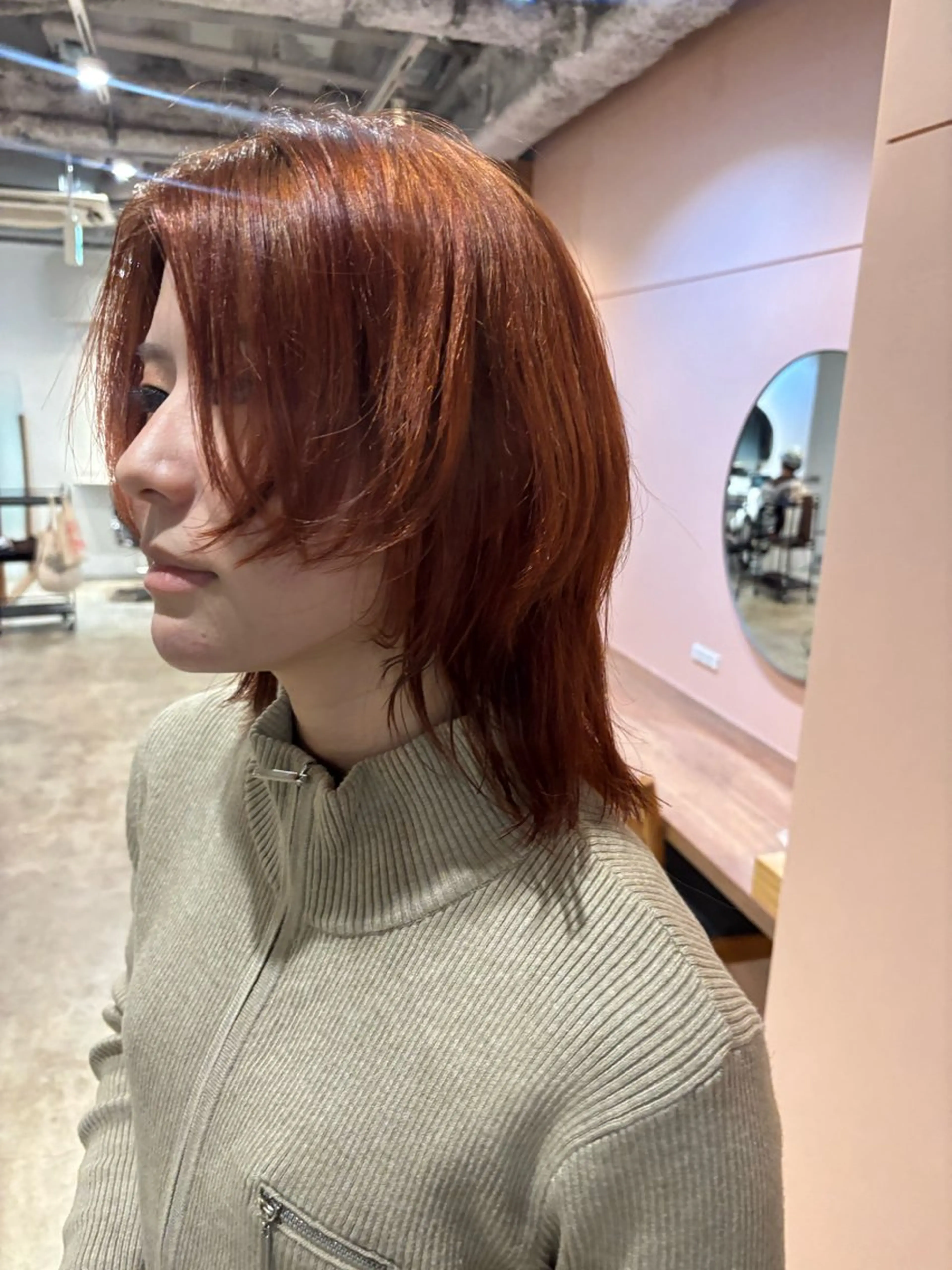 ミディアム カラー カット ヘアカラー Hayashi Shioriのヘアスタイル