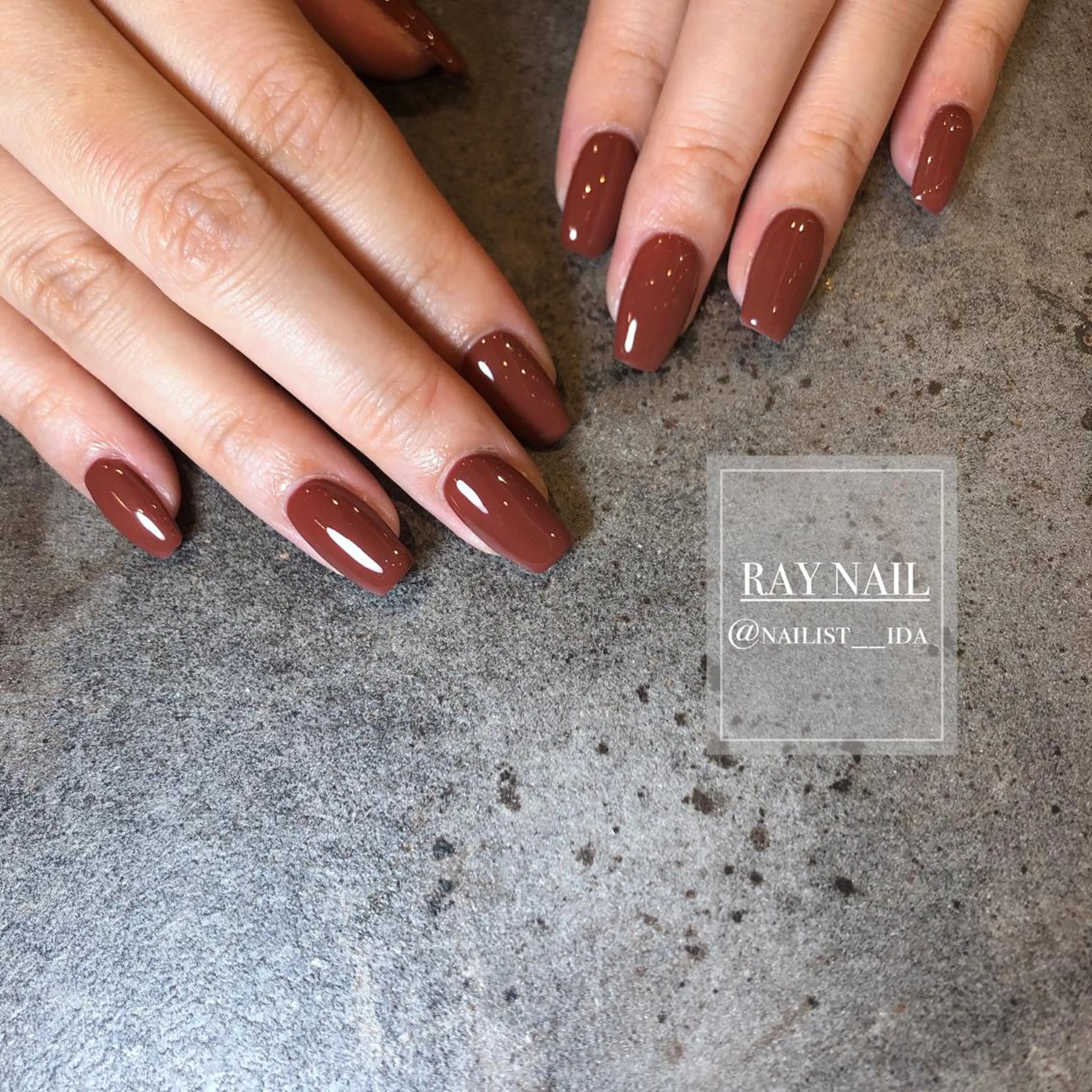 ネイル ワンカラーネイル Arowa 伊田のネイルデザイン