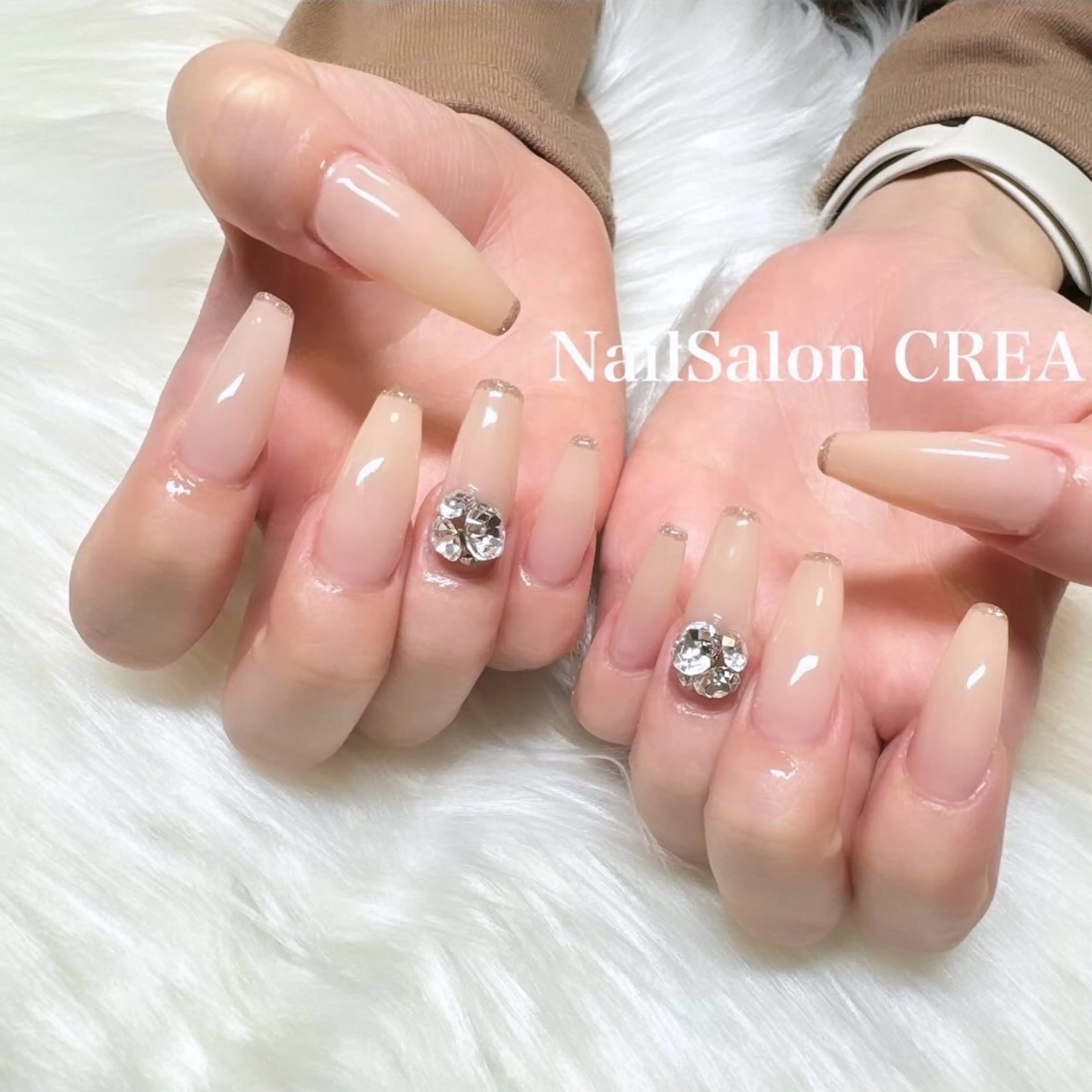 ネイル ラメ(グリッター) ハンドネイル NailSalon CREAのネイルデザイン