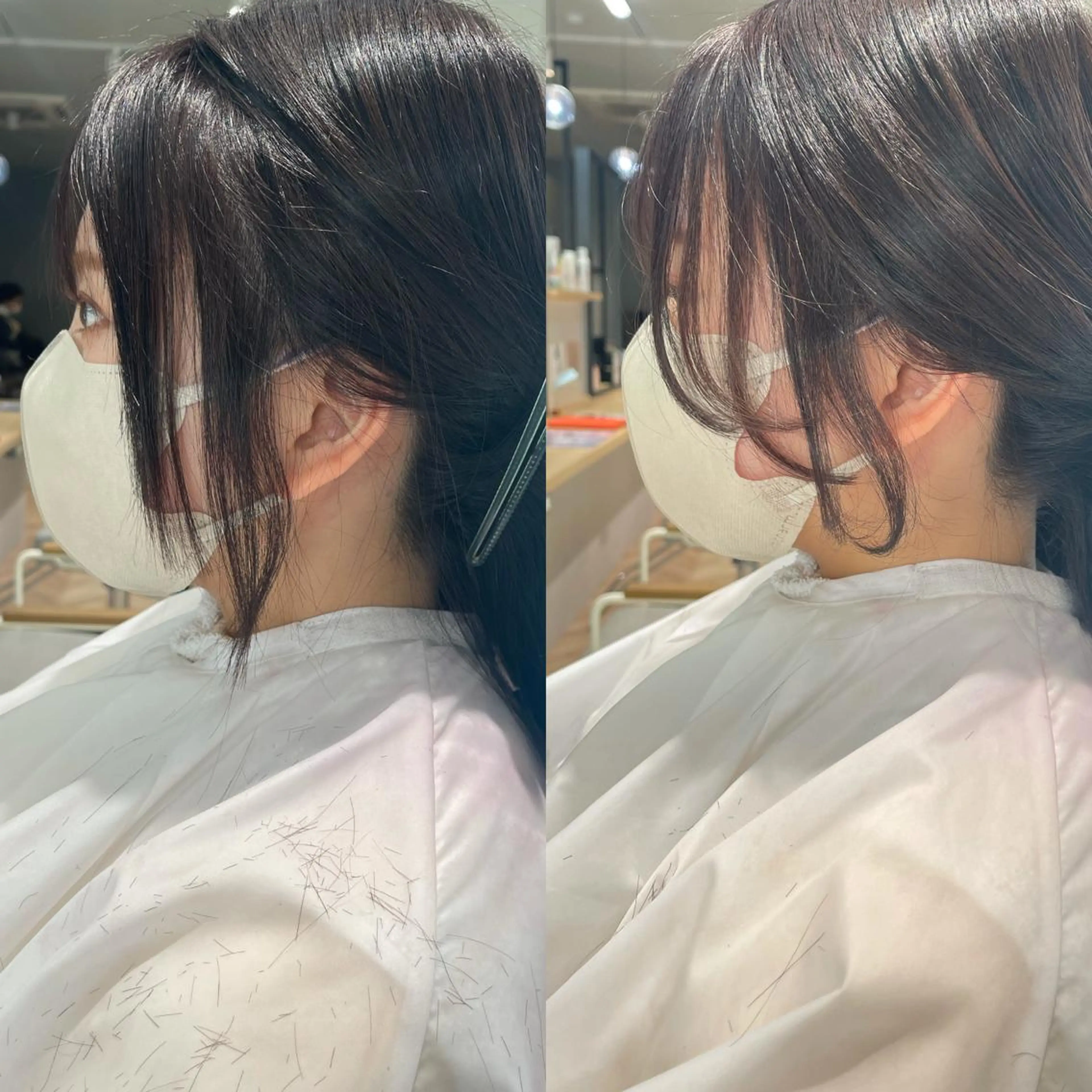 ロング 顔まわりレイヤー レイヤーカット カット ヘアカラー トリートメント * 透明感カラー c h i h o *のヘアスタイル