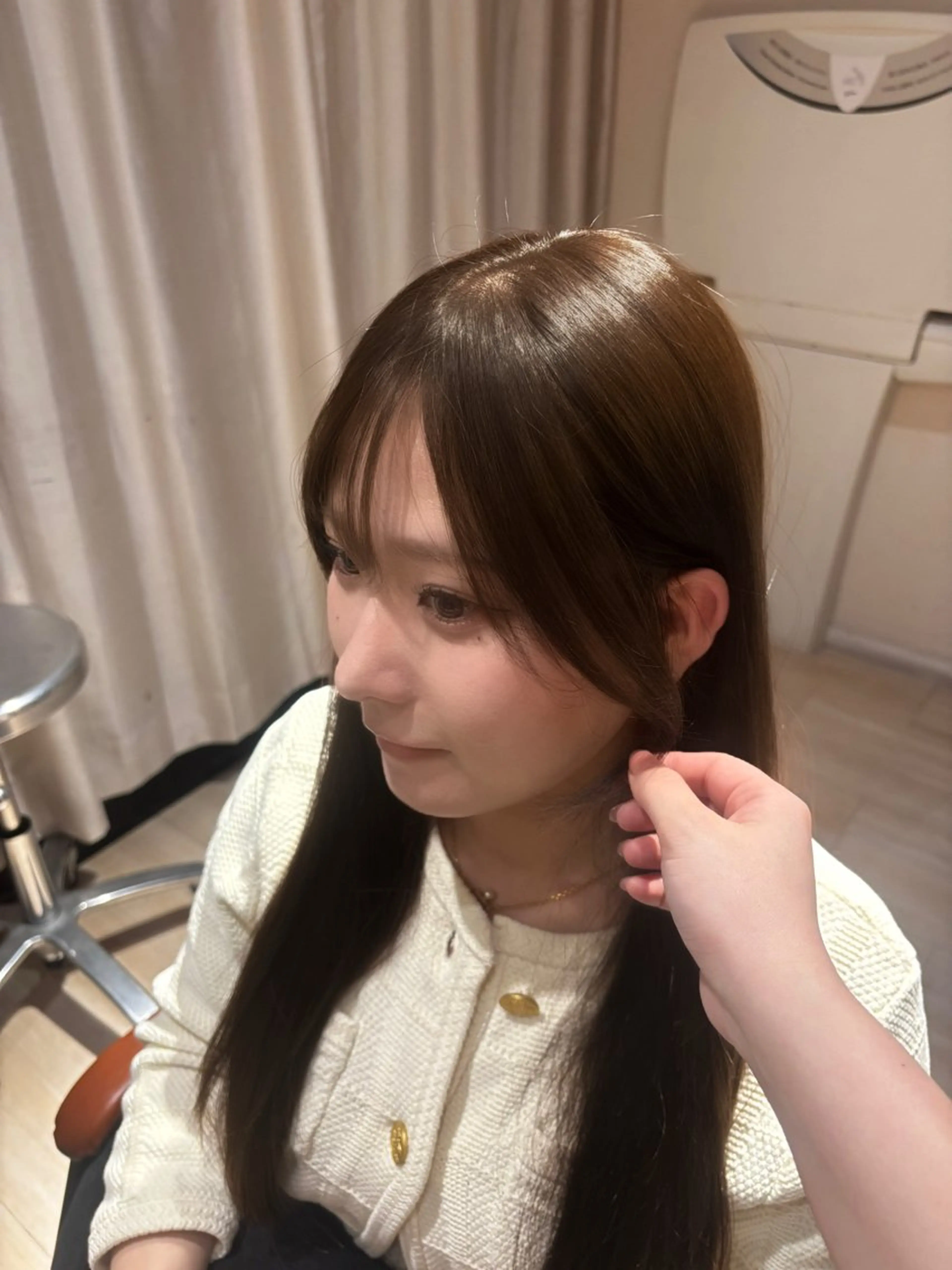 ロング カット 🎀韓国ヘア🎀 𝓡𝓲𝓷𝓱𝓪のヘアスタイル