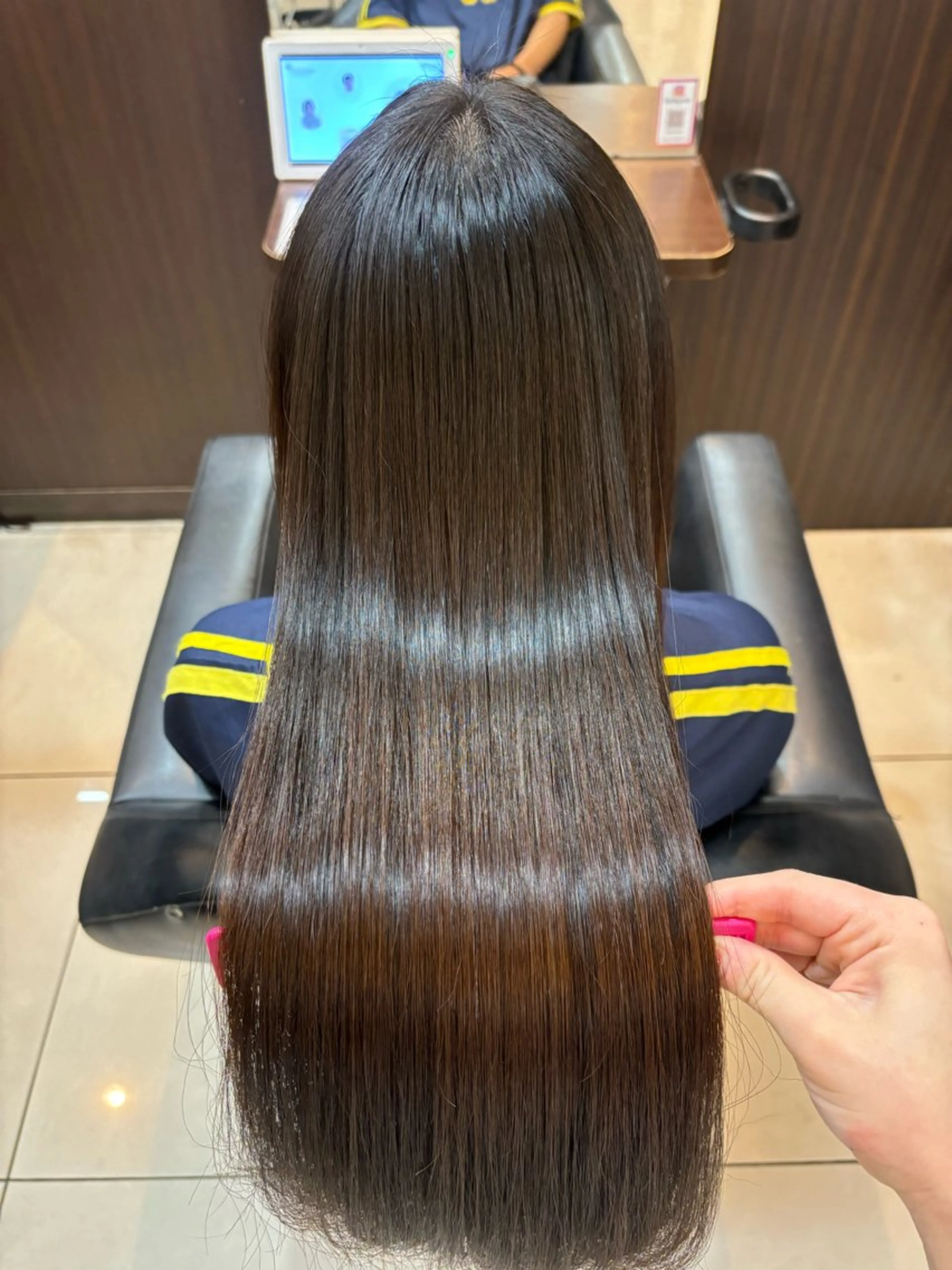 ロング 縮毛矯正 Riko 🎀🍪のヘアスタイル