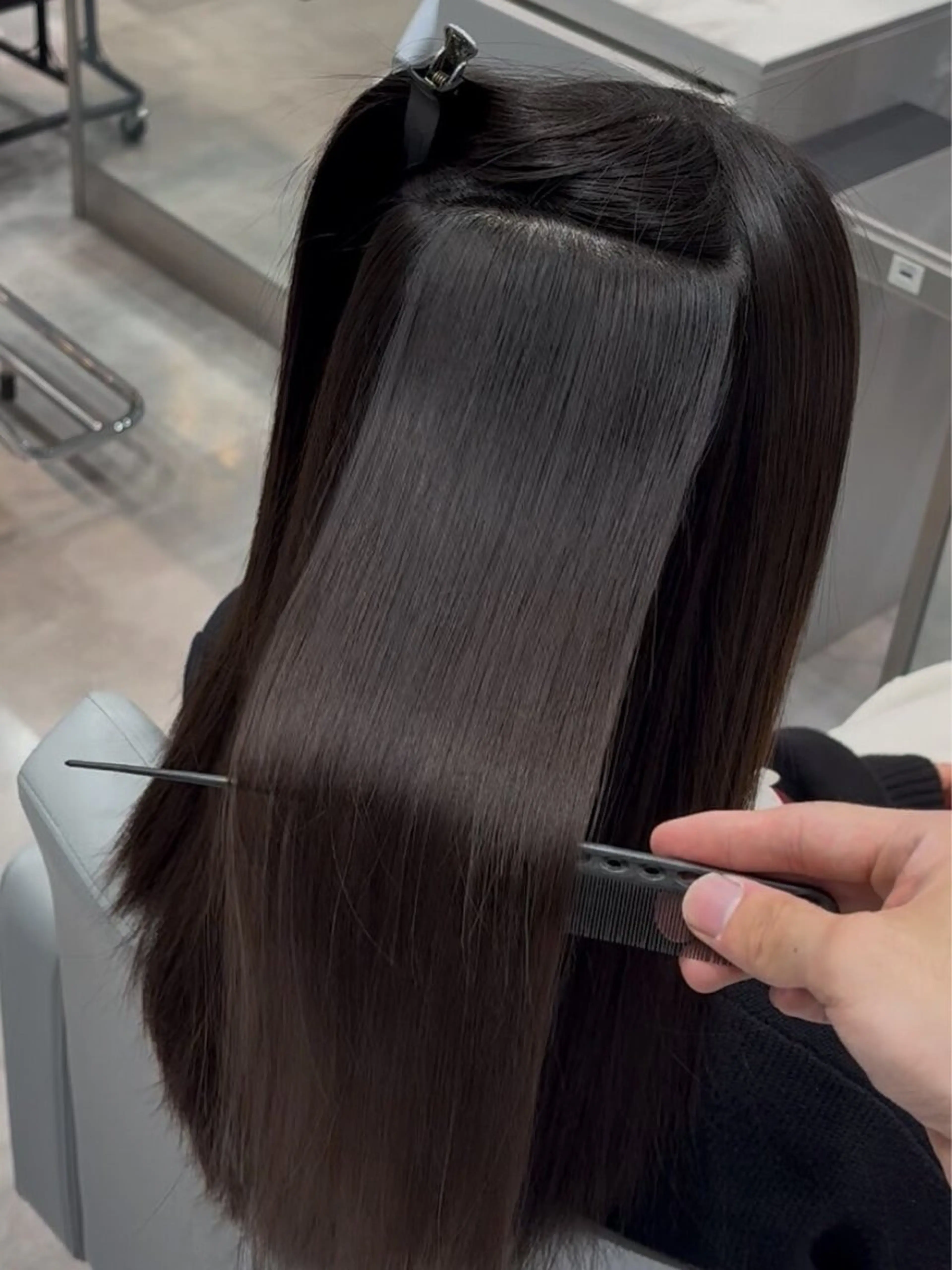 ロング ヘアアレンジ 縮毛矯正 カット 縮毛矯正 トリートメント ヘアセット Hair&Make Allureのヘアスタイル