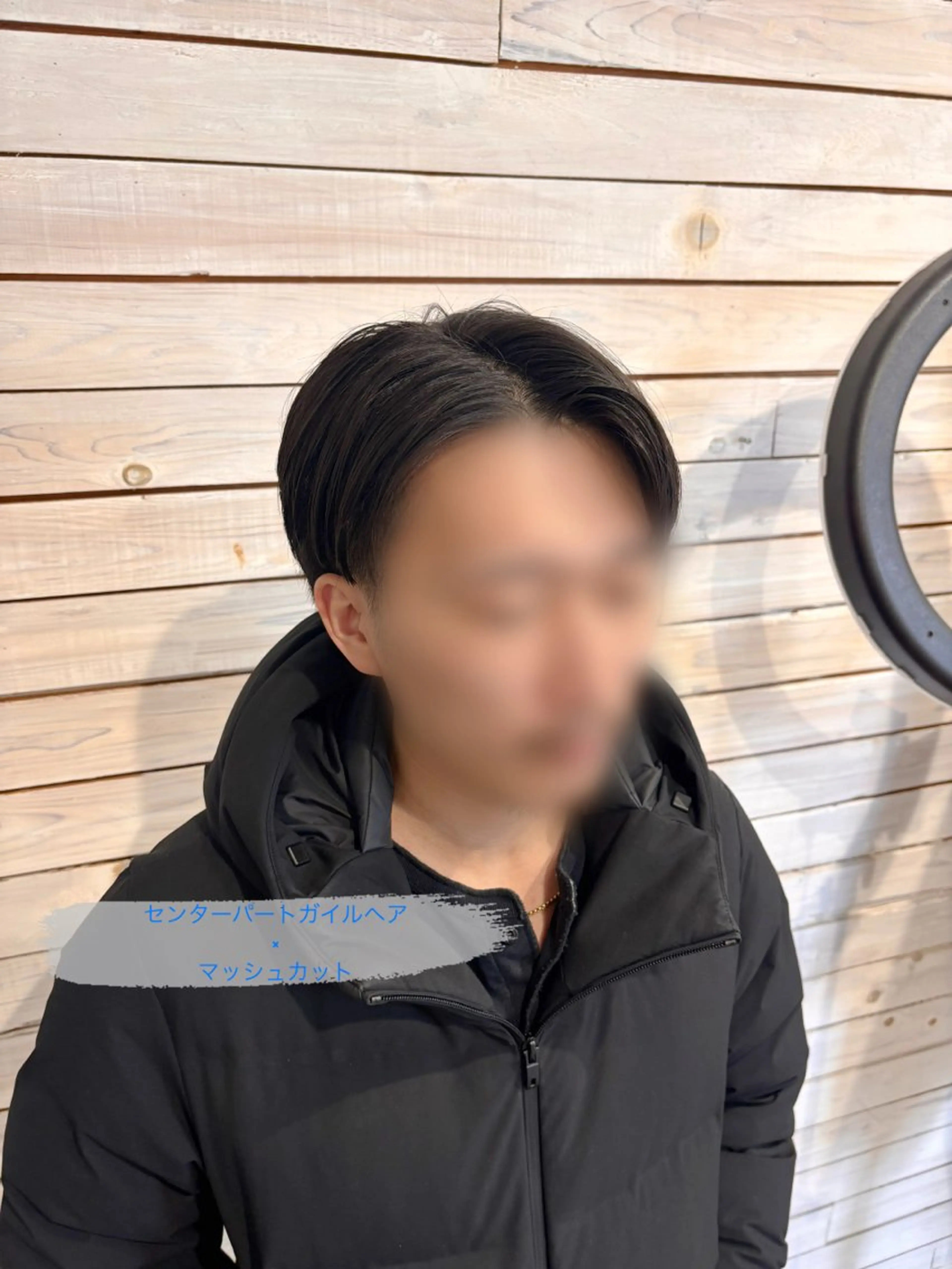 メンズ マッシュ 岡山メンズパーマ 白神珠梨のヘアスタイル