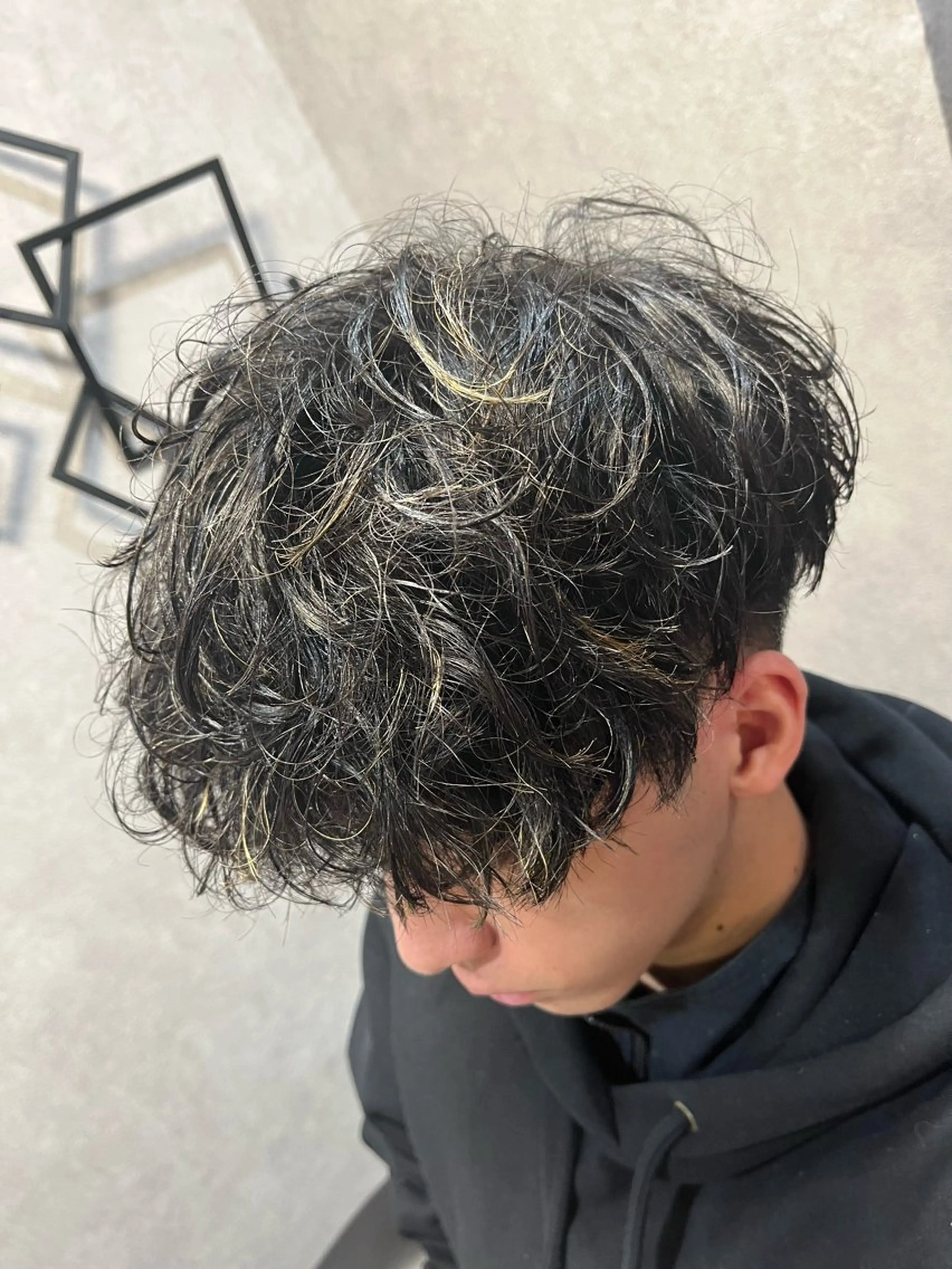 カット+最先端パーマ+眉毛カット+炭酸ケア【#池袋#メンズカット#パーマ】の写真