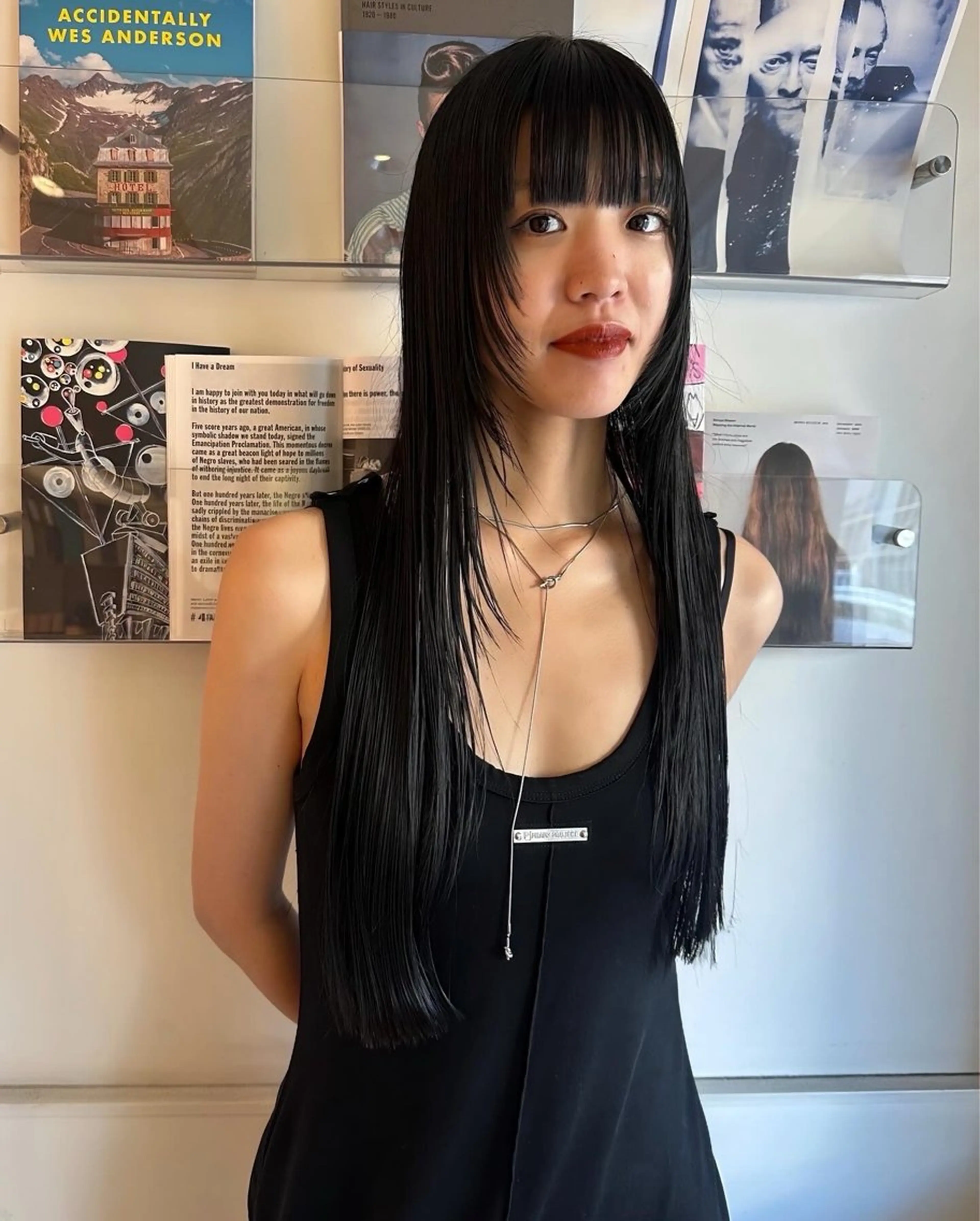 ロング 顔まわりレイヤー レイヤーカット Manaka🟤 今泉　Musiiikのヘアスタイル