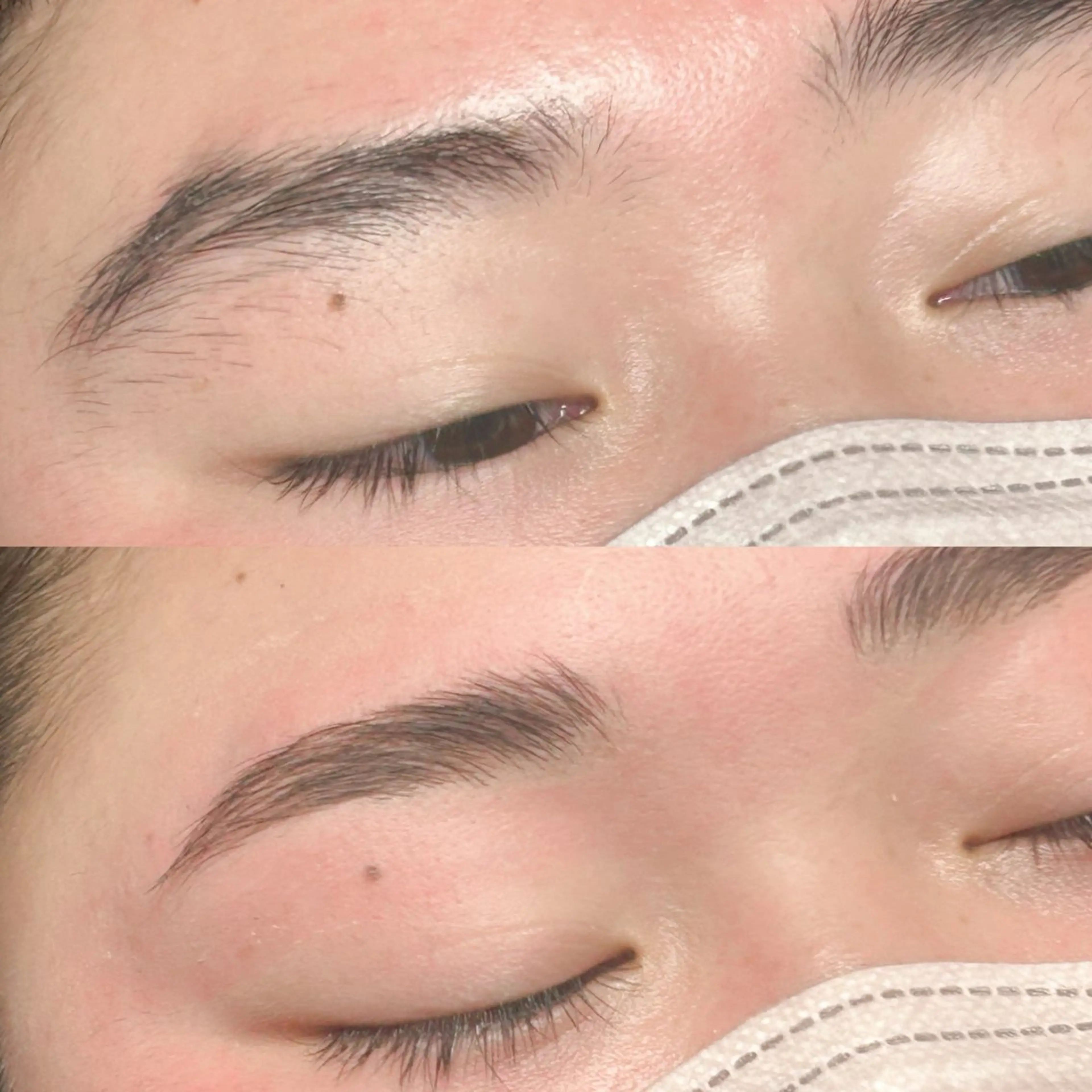 メンズ アイブロウ ハリウッドブロウリフト 眉毛ワックス脱毛 眉毛&フェイス WAX専門ハルヒラリの眉毛・アイブロウイメージ