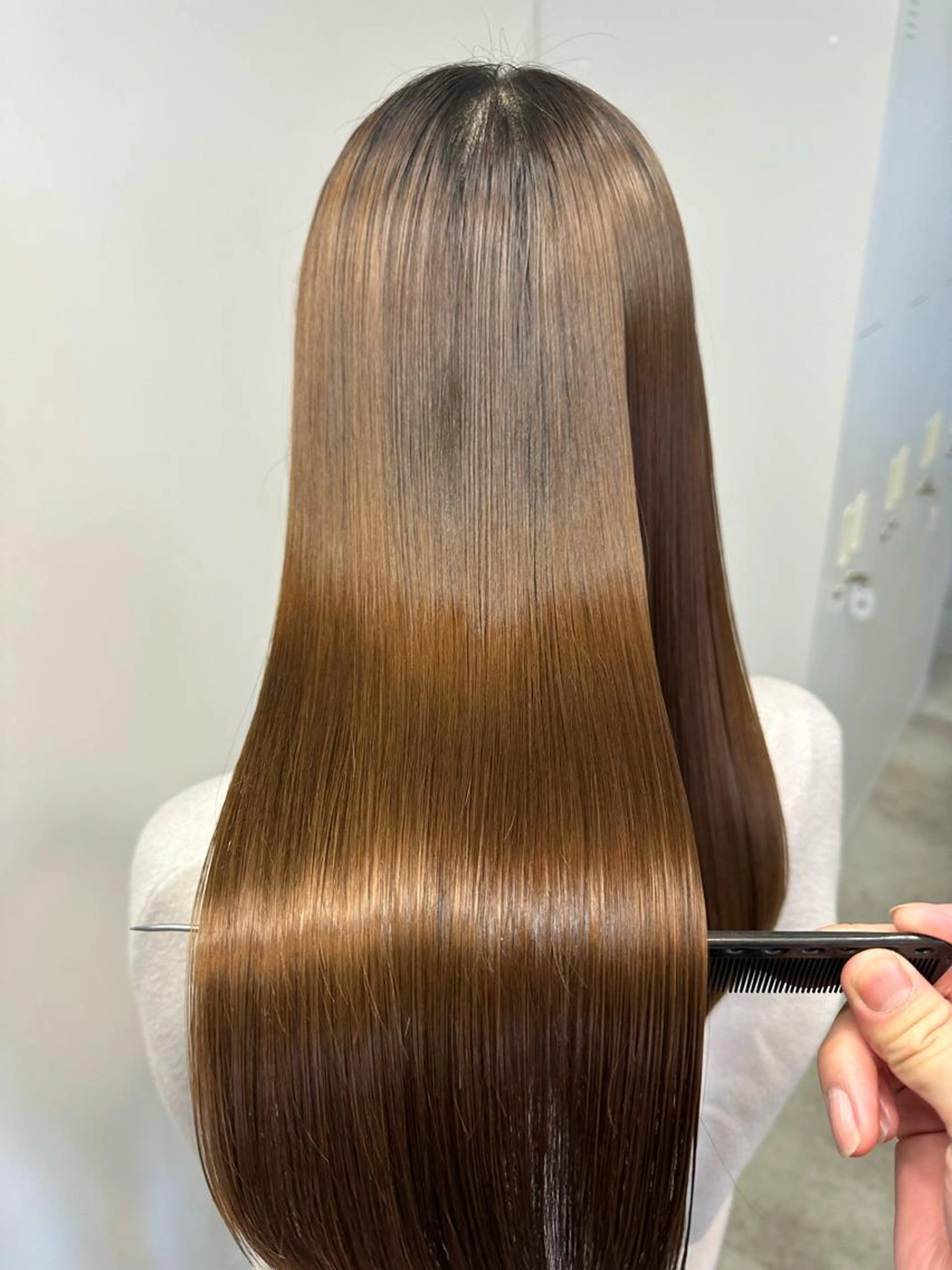 👑大人気👑髪質改善ストレート+ 似合わせカット +質感アップトリートメント✨の写真