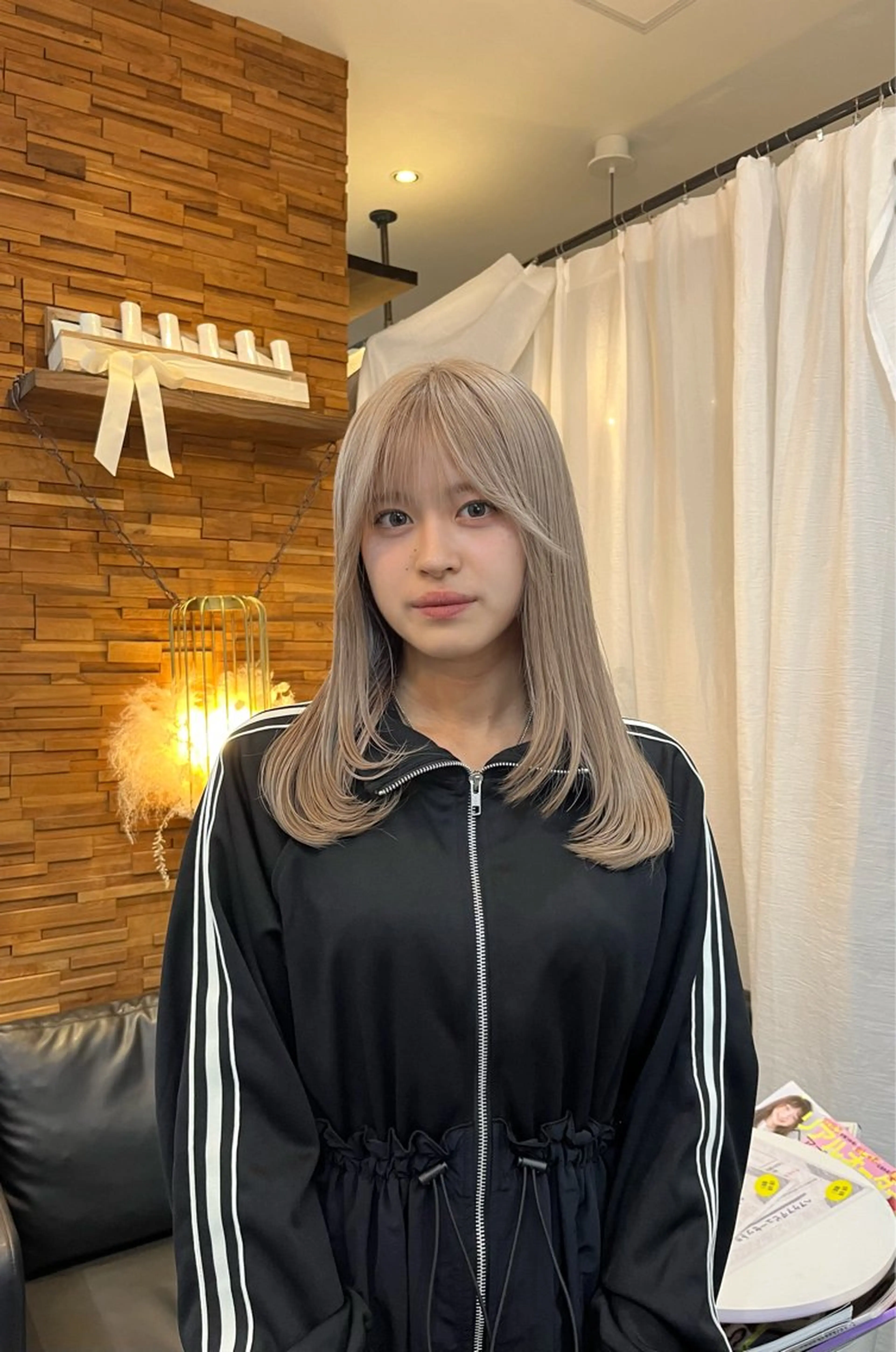 セミロング カラー カット ヘアカラー トリートメント パーマ／透明感 🍃Hidetoraのヘアスタイル