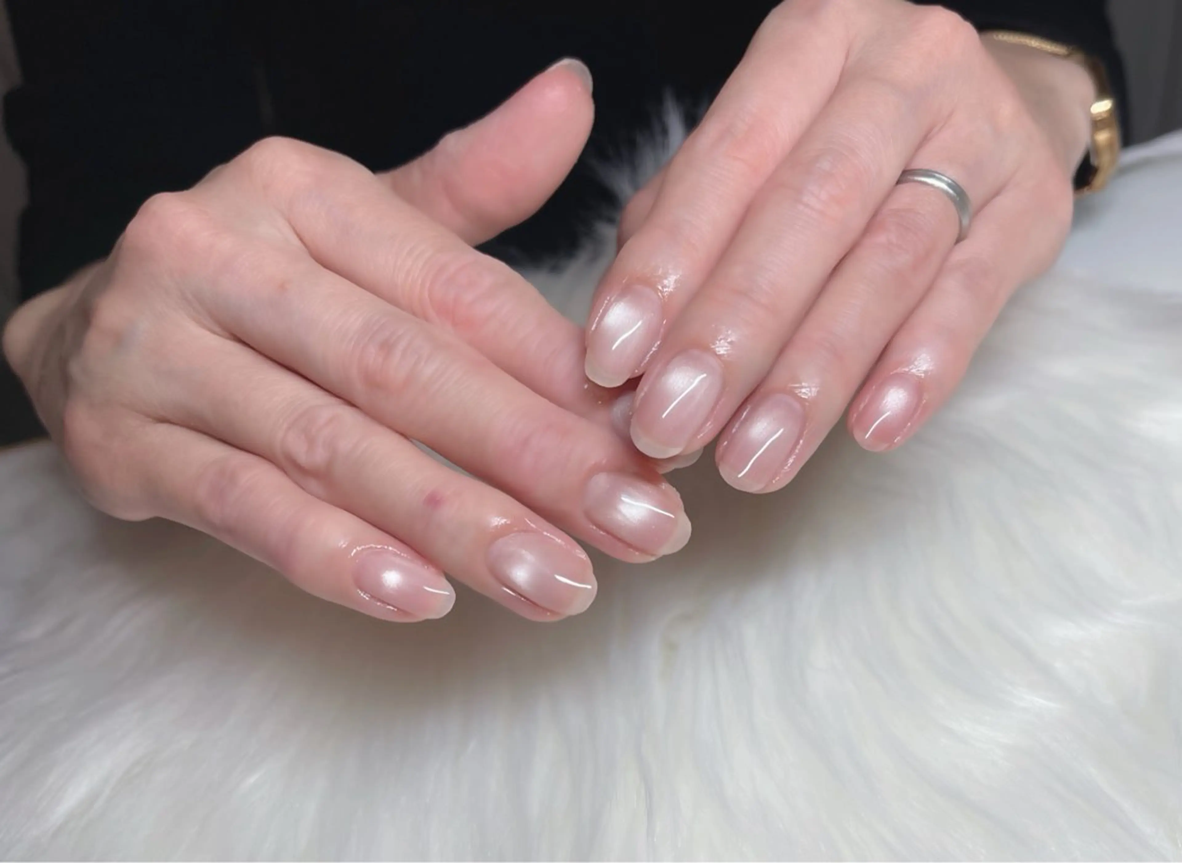 ネイル 卒業式 マグネットネイル ピンク ハンドネイル R@nail🫧町田 🫧らんのネイルデザイン