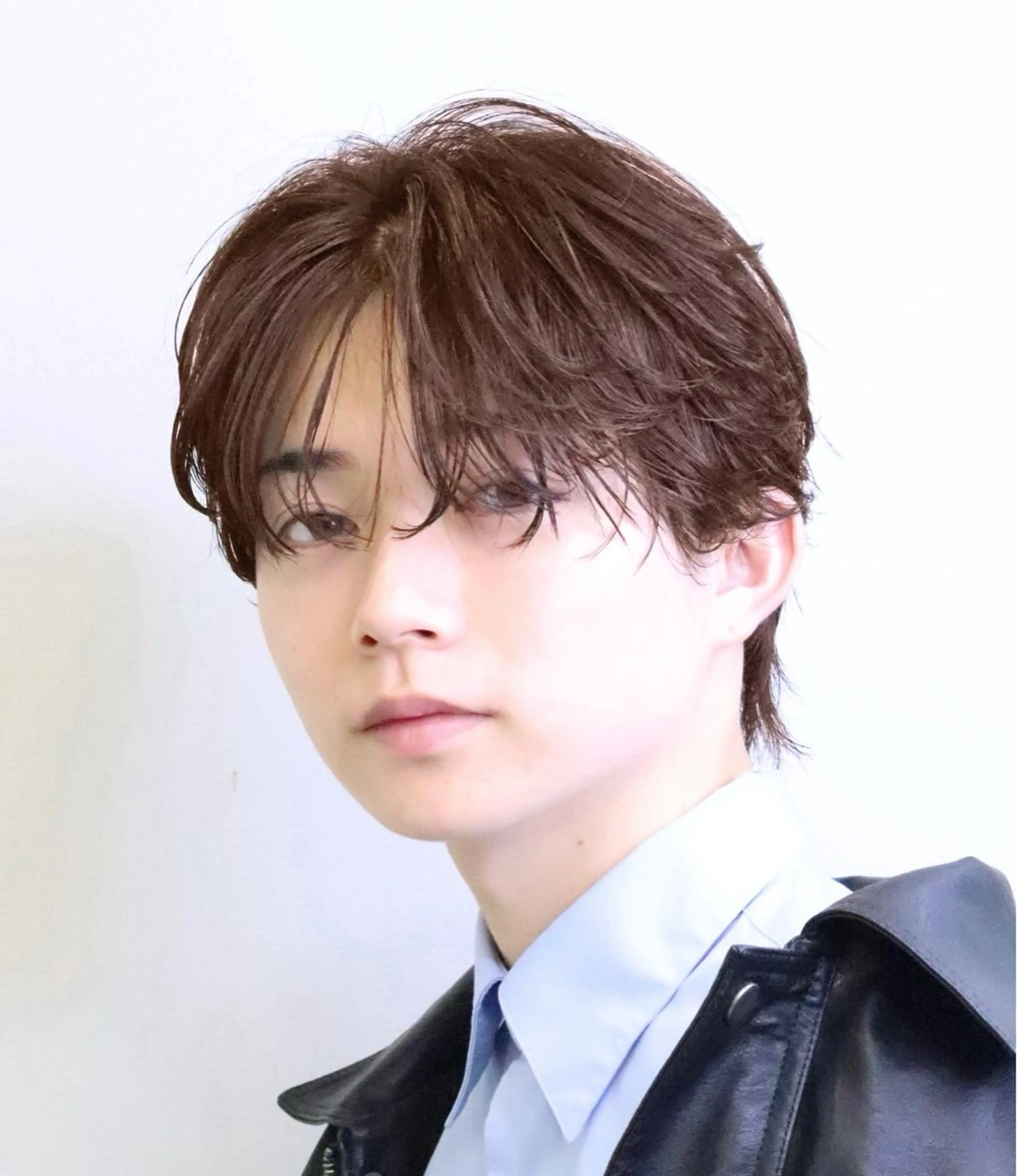 ミディアム カラー メンズ カット ヘアカラー トリートメント Lond  strada所属・ハクヤ心斎橋 パーマ/縮毛矯正のヘアスタイル