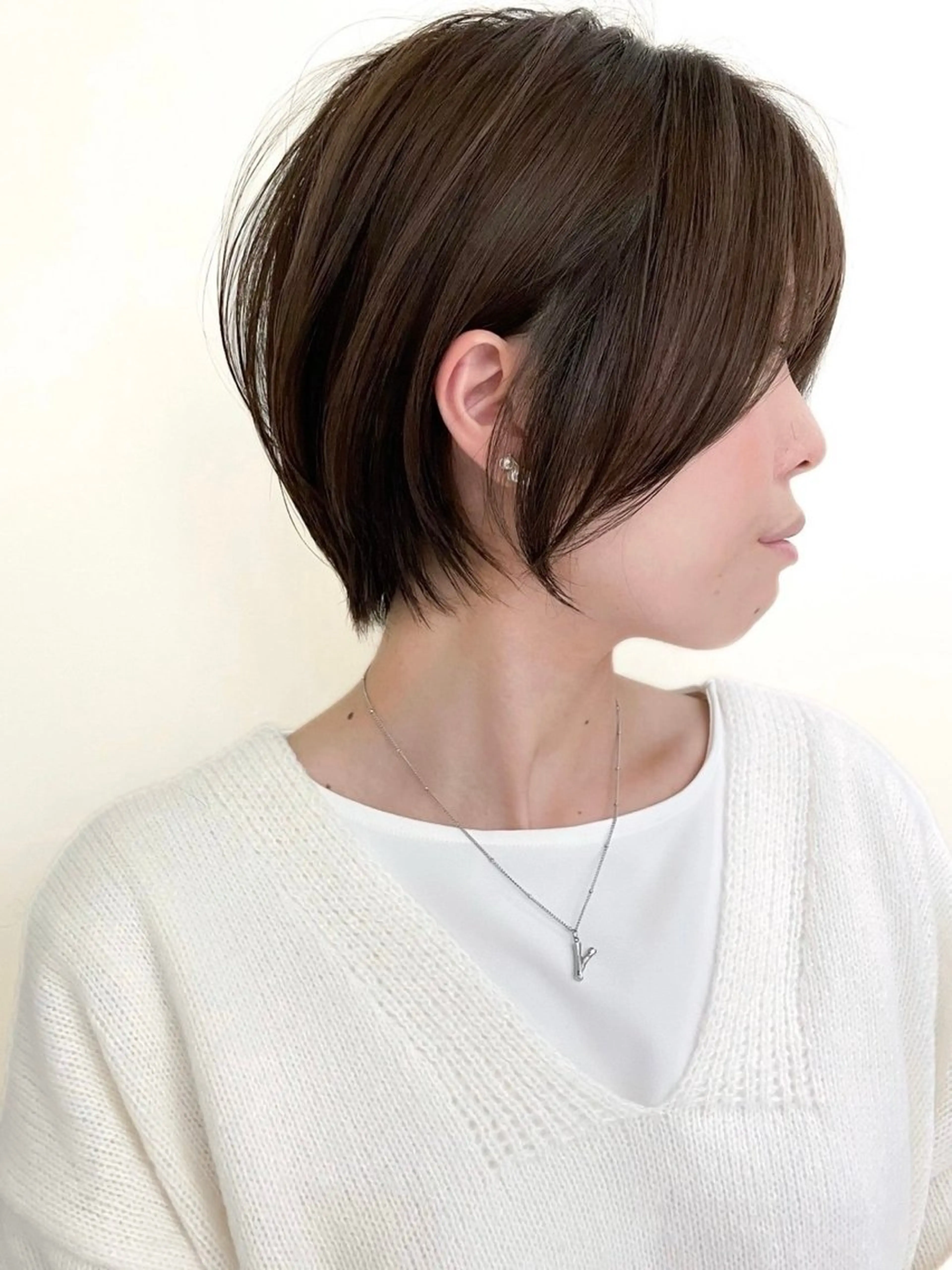 ショート ショートボブ ボブ ハイライト 髪質改善 レイヤーカット カット ヨシミ カズヤのヘアスタイル