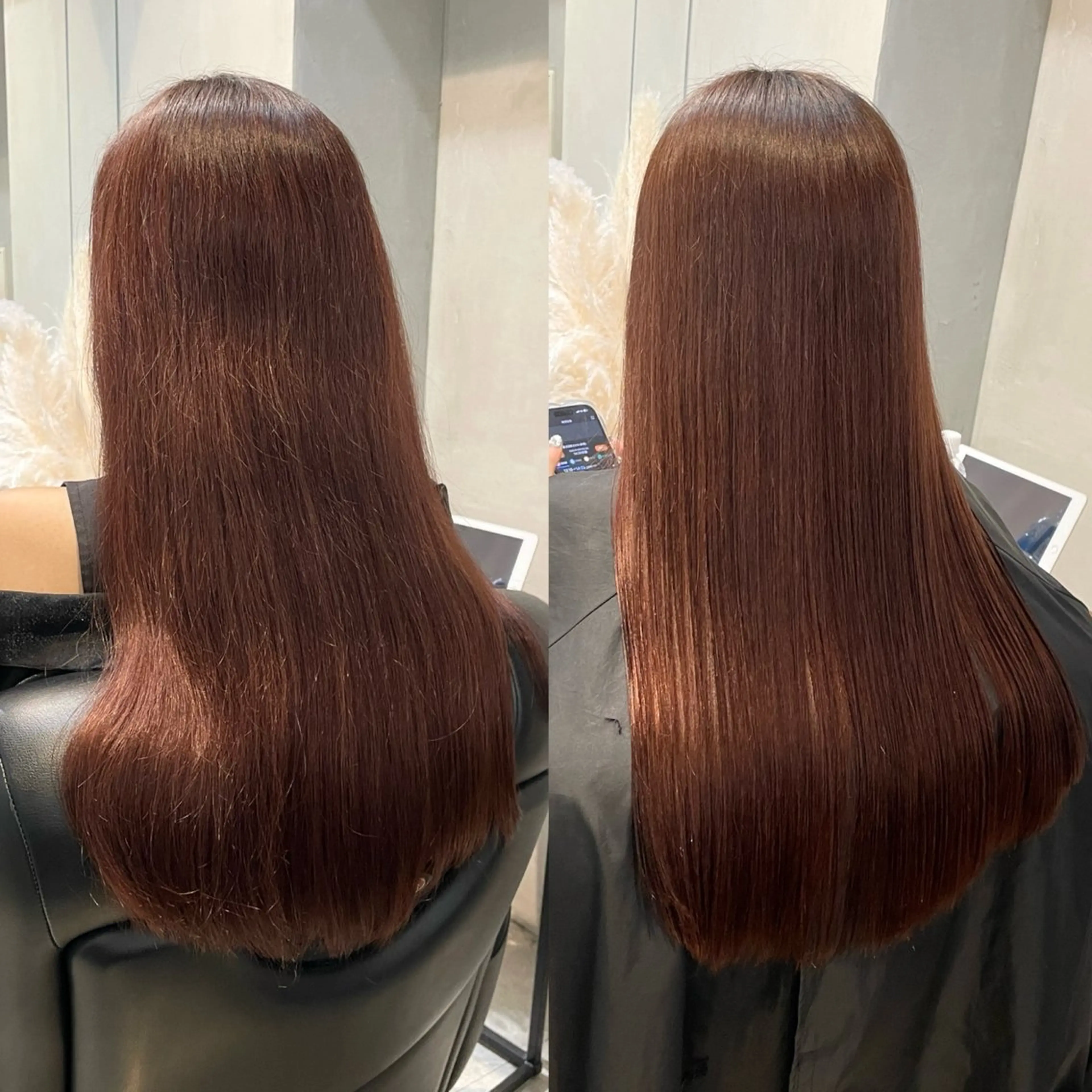 ロング パーマ 縮毛矯正 トリートメント 銀座/ハイトーン/ hayaka 🖤のヘアスタイル