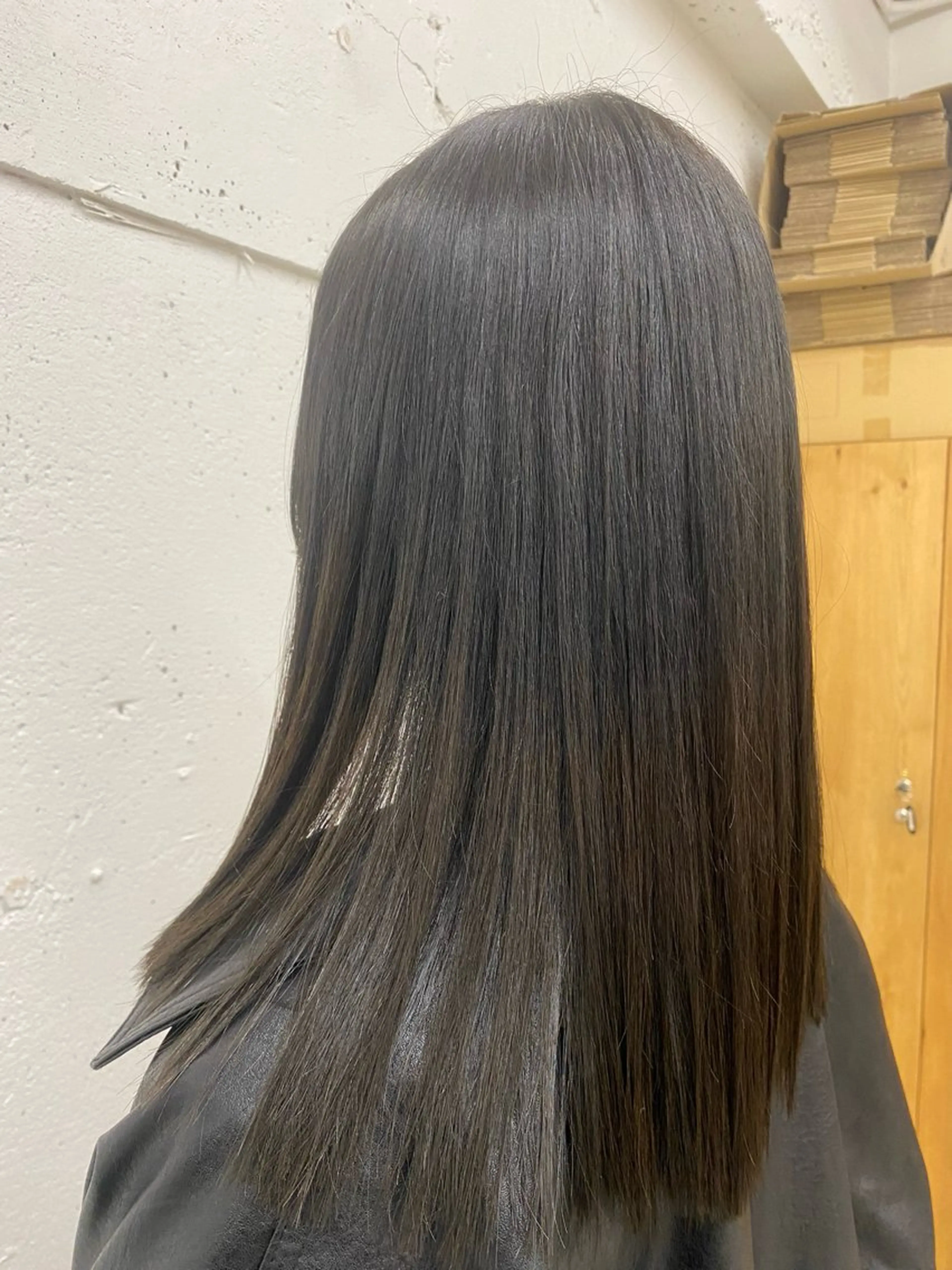 ミディアム 縮毛矯正 tama /カットモデルのヘアスタイル