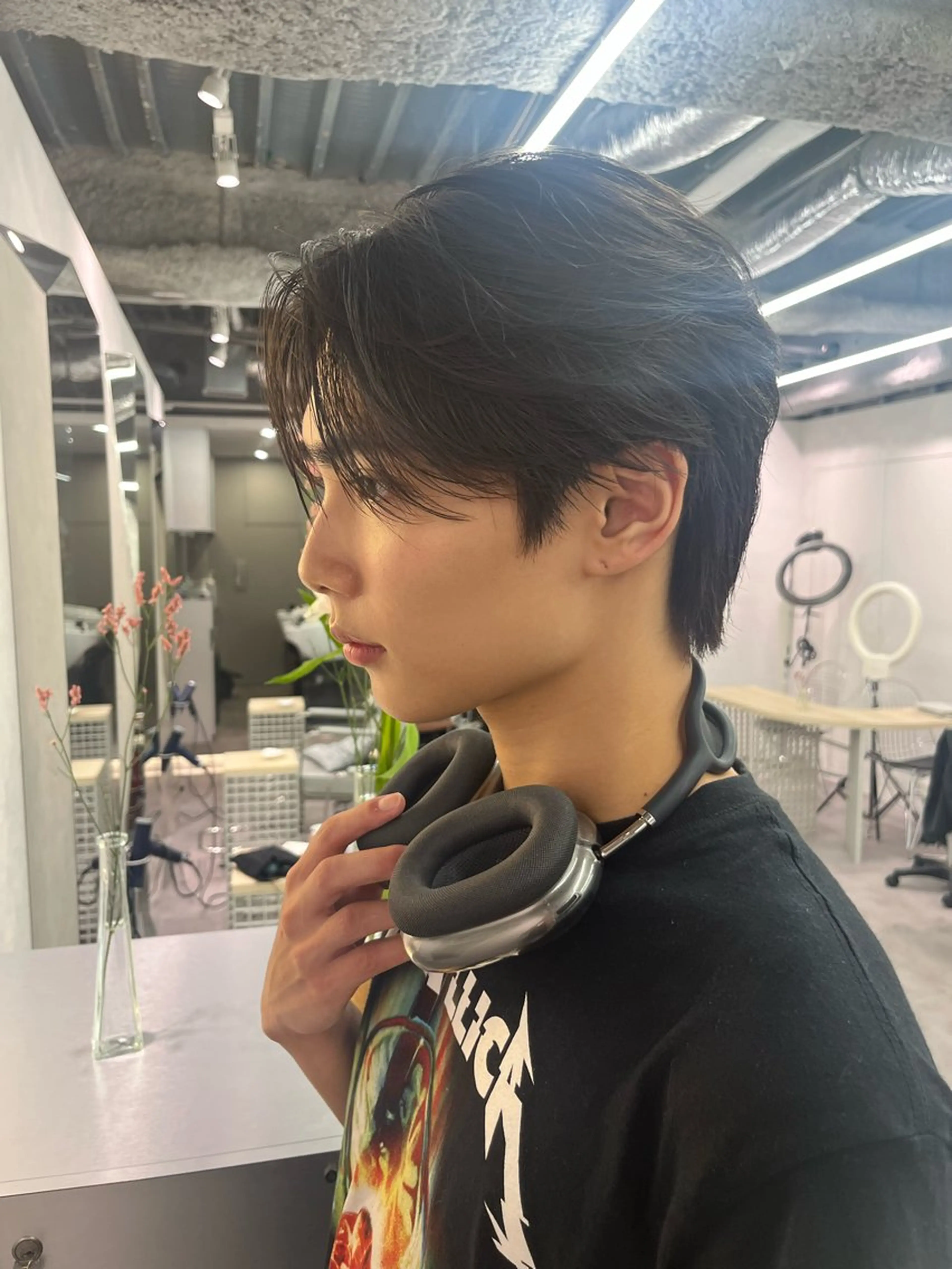 メンズ センターパート カット メンズ特化美容師 水野友貴のヘアスタイル