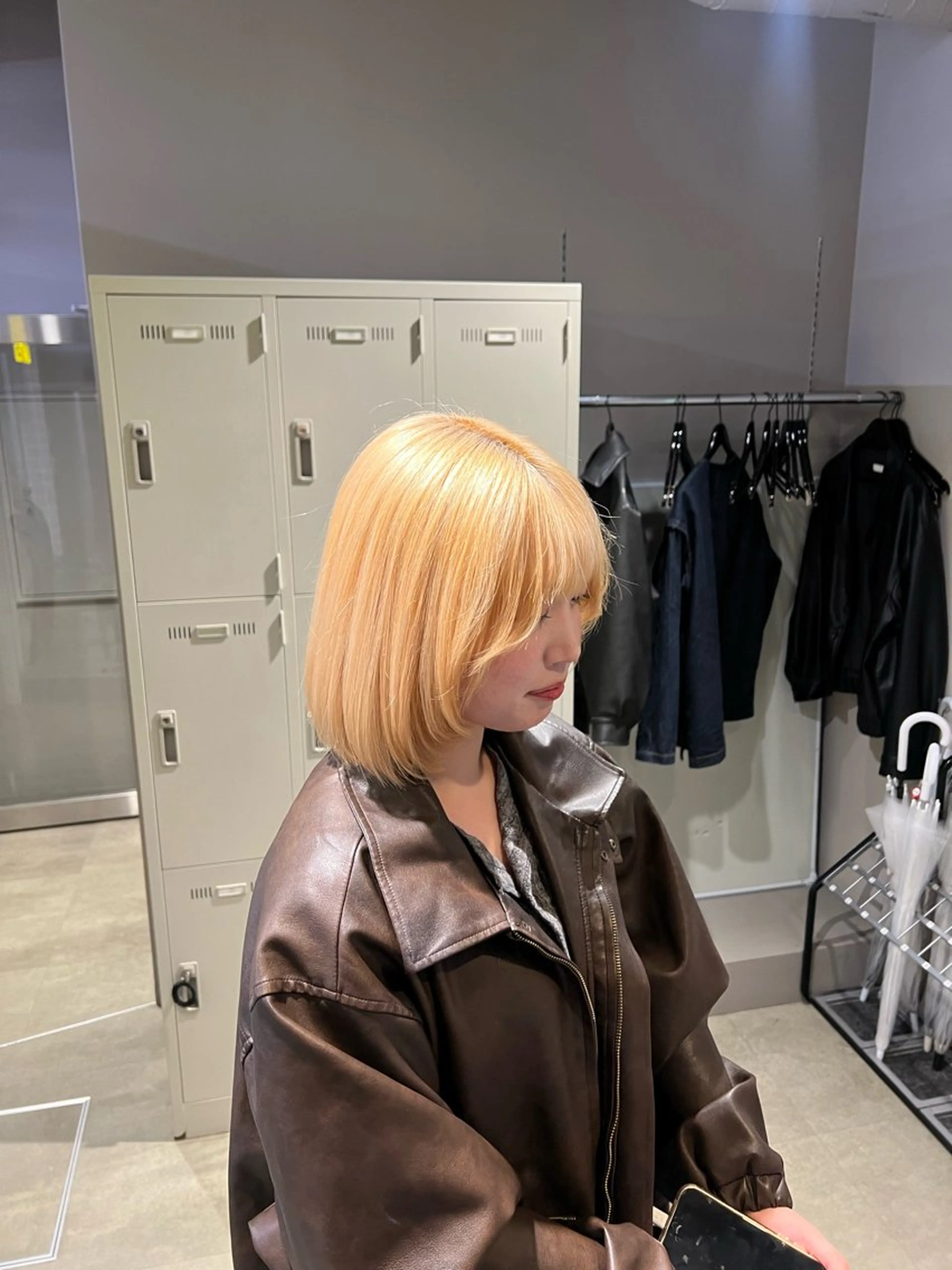 ミディアム カラー カット ヘアカラー 韓国レイヤーカット /REIのヘアスタイル