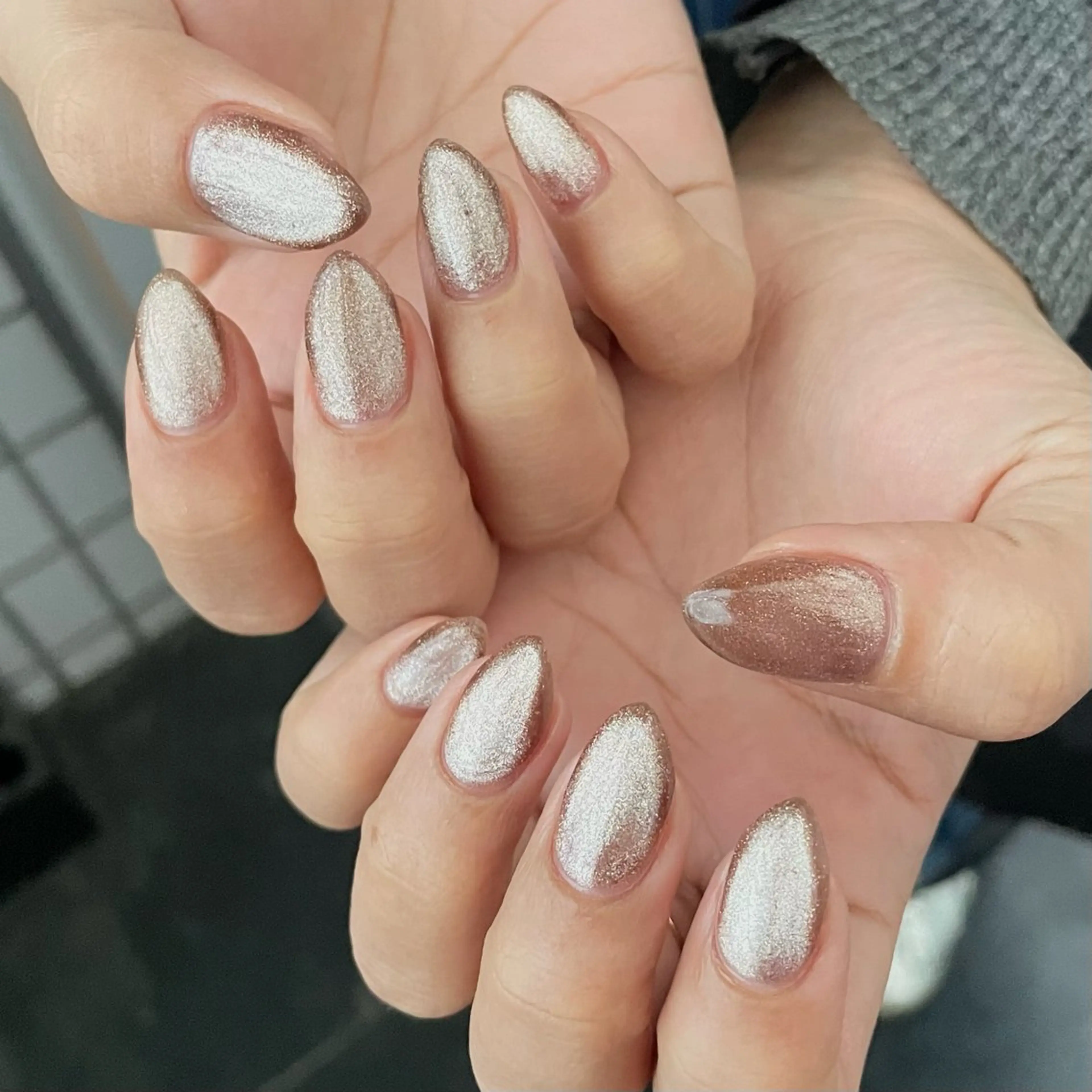 ネイル ジェルネイル マグネットネイル ハンドネイル Nail ヌシん家 AKANEのネイルデザイン