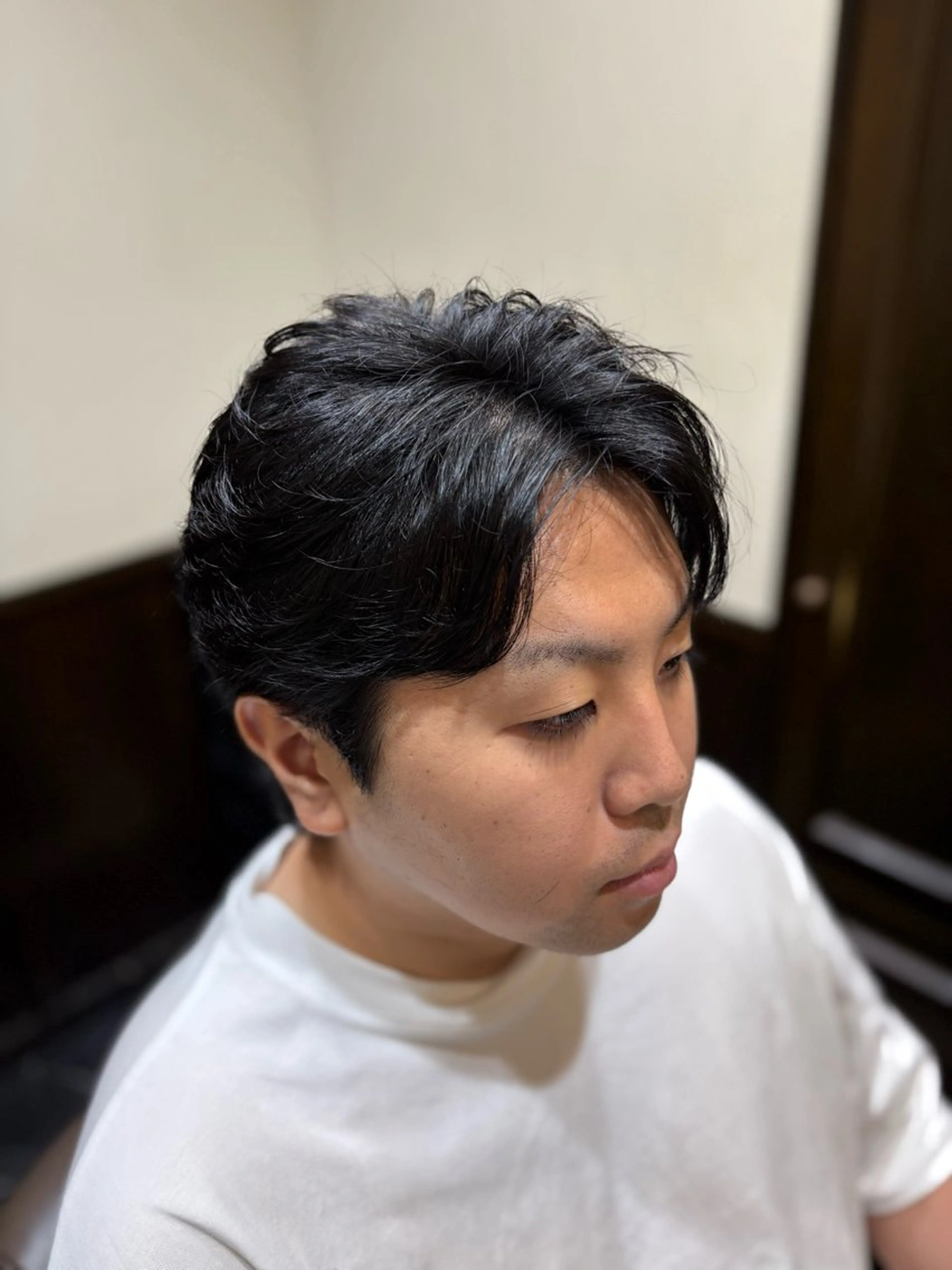 ショート メンズ センターパート 石原 ゆきののヘアスタイル