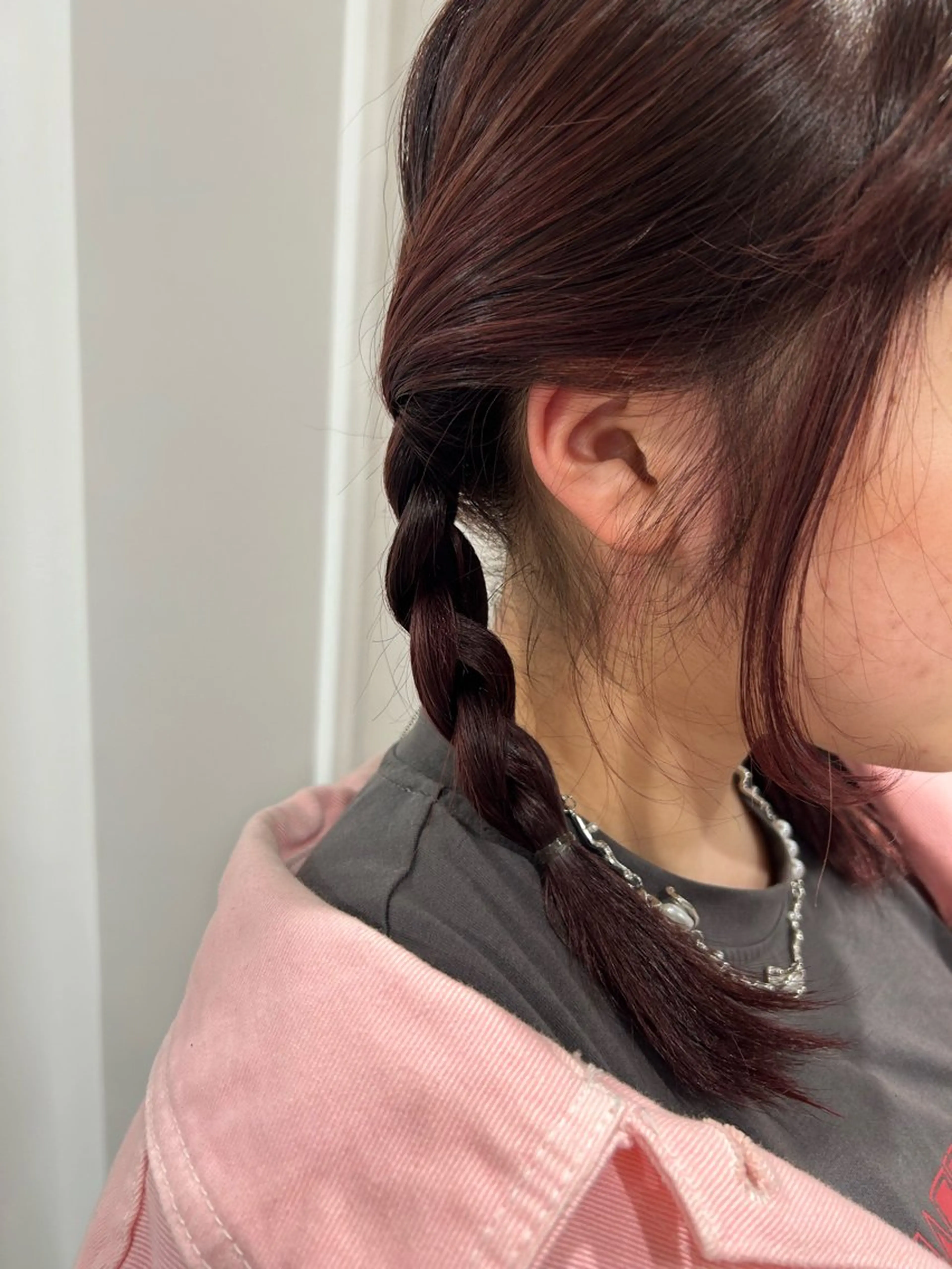 ミディアム カラー ヘアアレンジ 愛結 暖色カラー🎀🩰のヘアスタイル