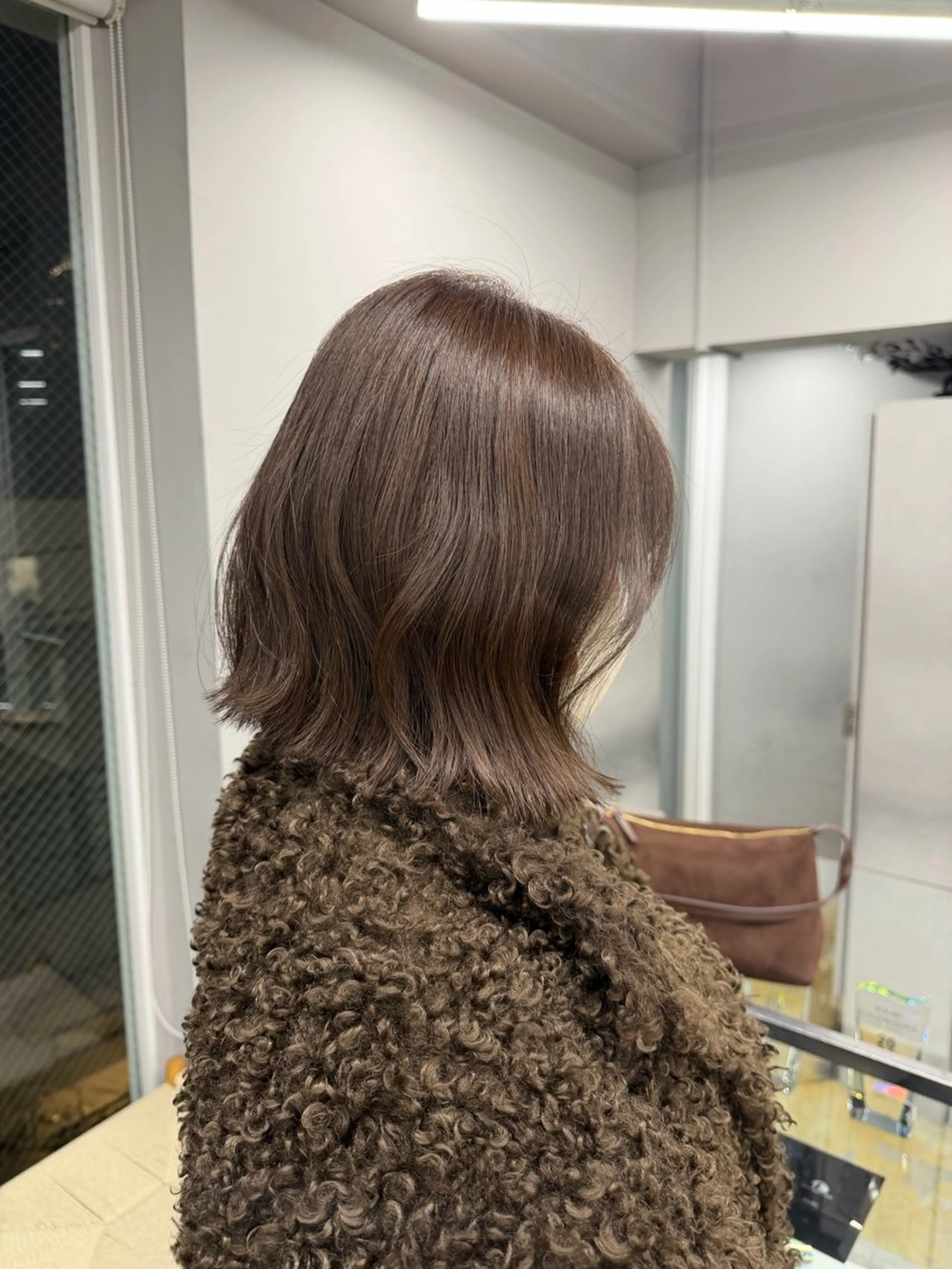 ミディアム カラー ベージュカラー ブラウンカラー ブラウンベージュ 愛莉/ラベンダー/ ベージュ/ブラウンのヘアスタイル