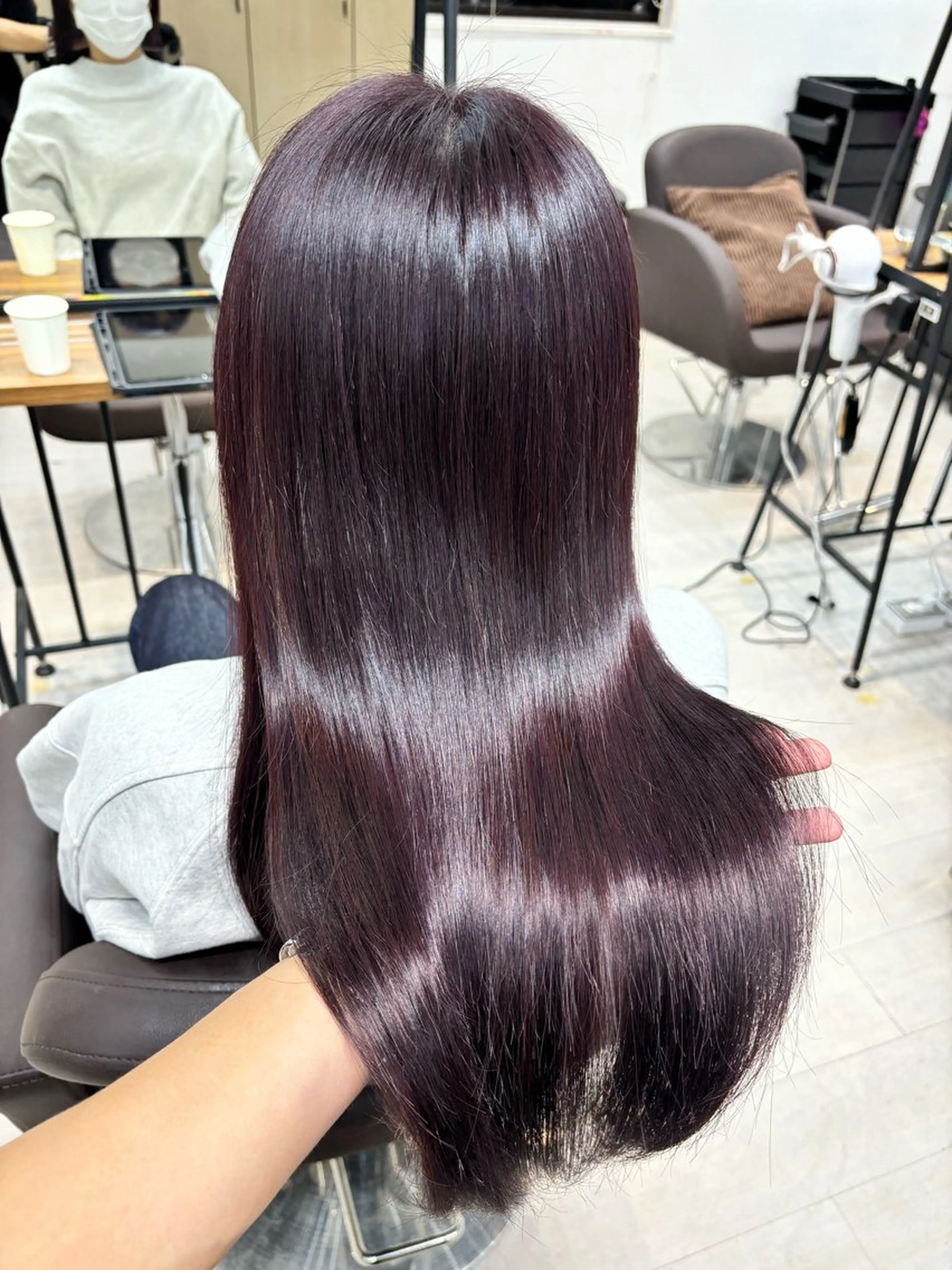 ロング カット ヘアカラー トリートメント ヘッドスパ ヘアセット I S所属・🌿透明感カラー‪ 縮毛矯正✨かずきのヘアスタイル