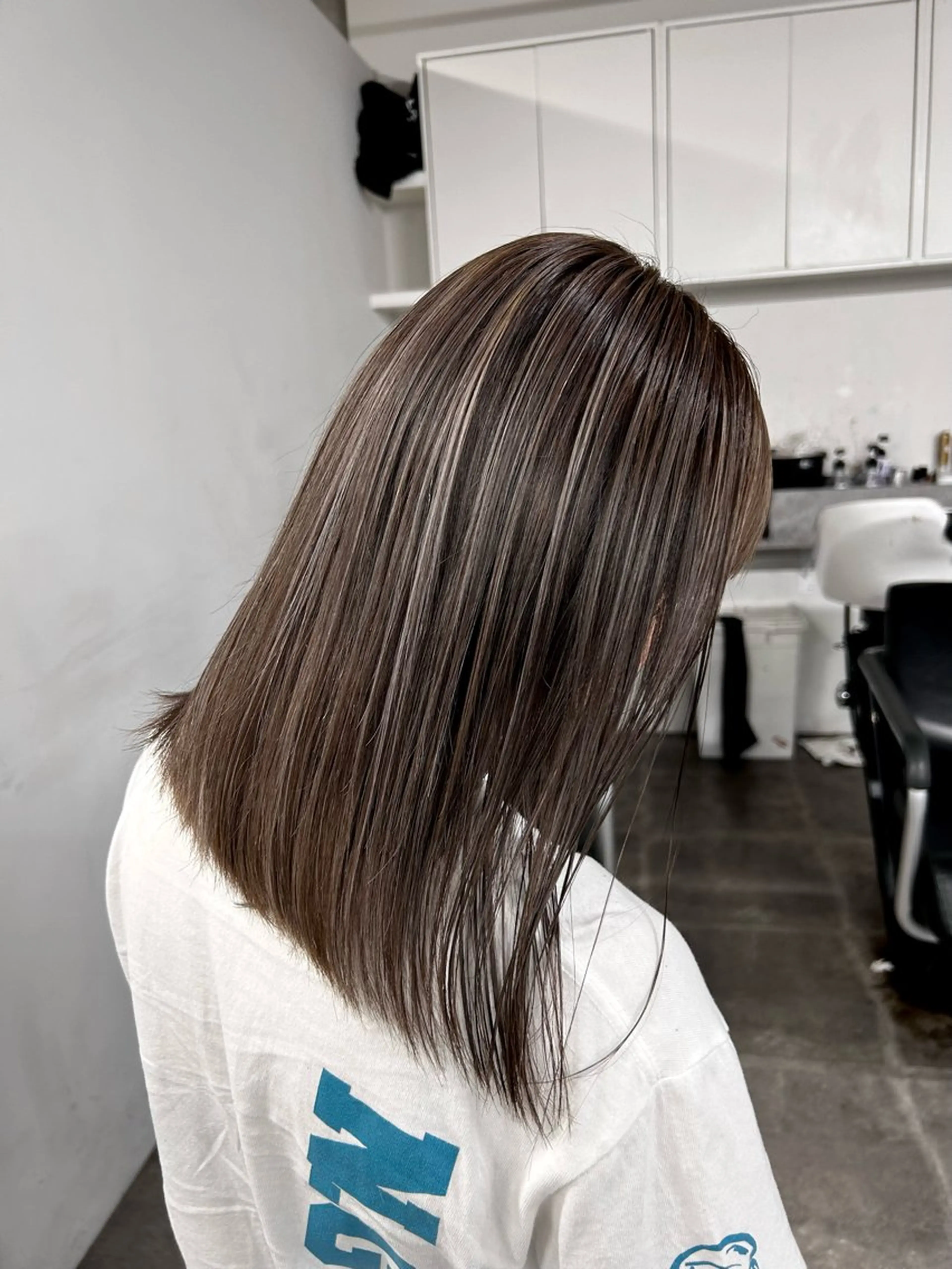 セミロング ハイライト GATE.所属・🫧うる艶color 🩵綾🌙のヘアスタイル