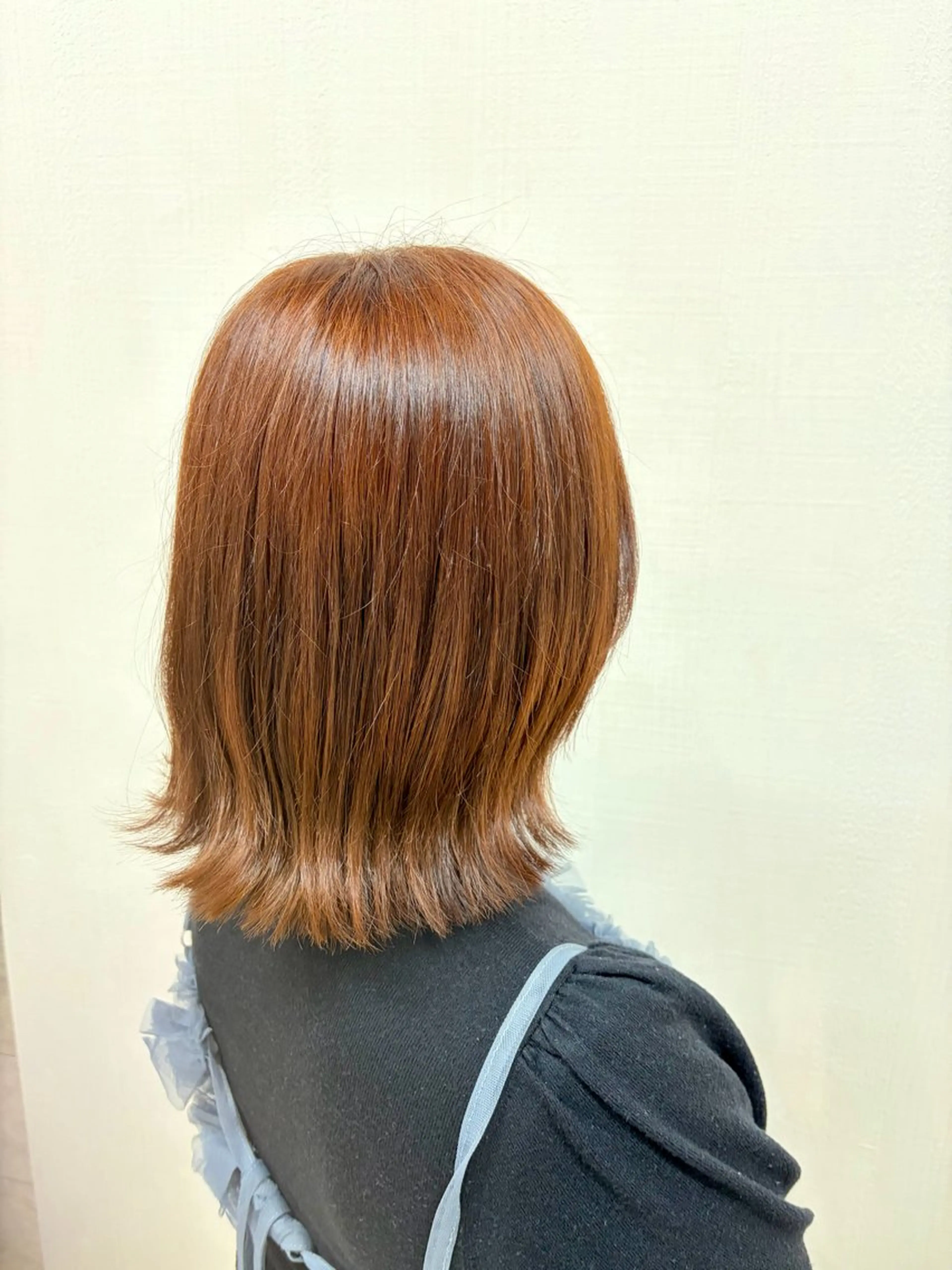 カラー ブラウンカラー オレンジ オレンジブラウン ヘアカラー 杉森 蘭琉のネイルデザイン