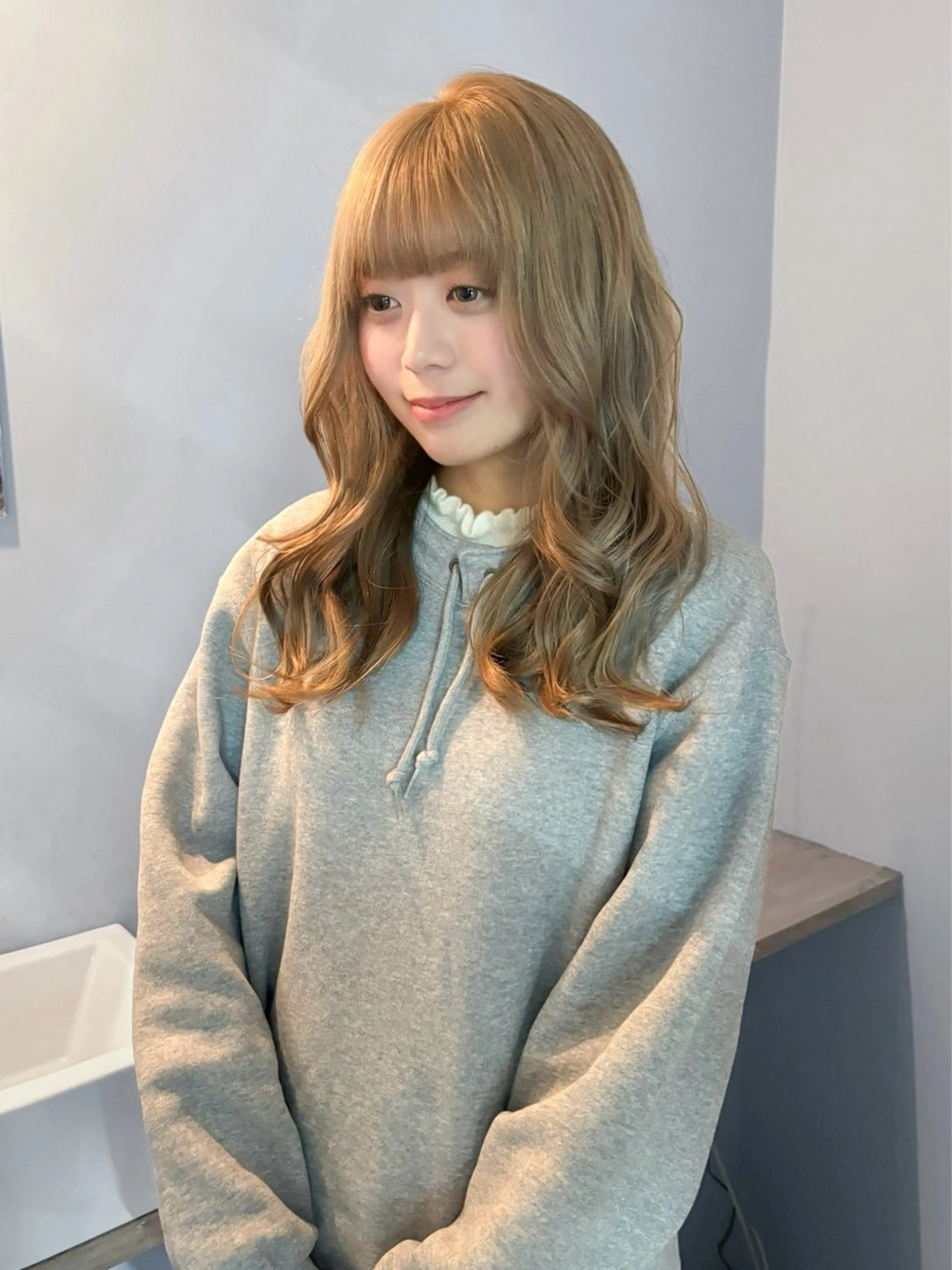 学生様限定クーポン ケアブリーチ＋カラー💫 【ケアブリーチ使用✨】の写真