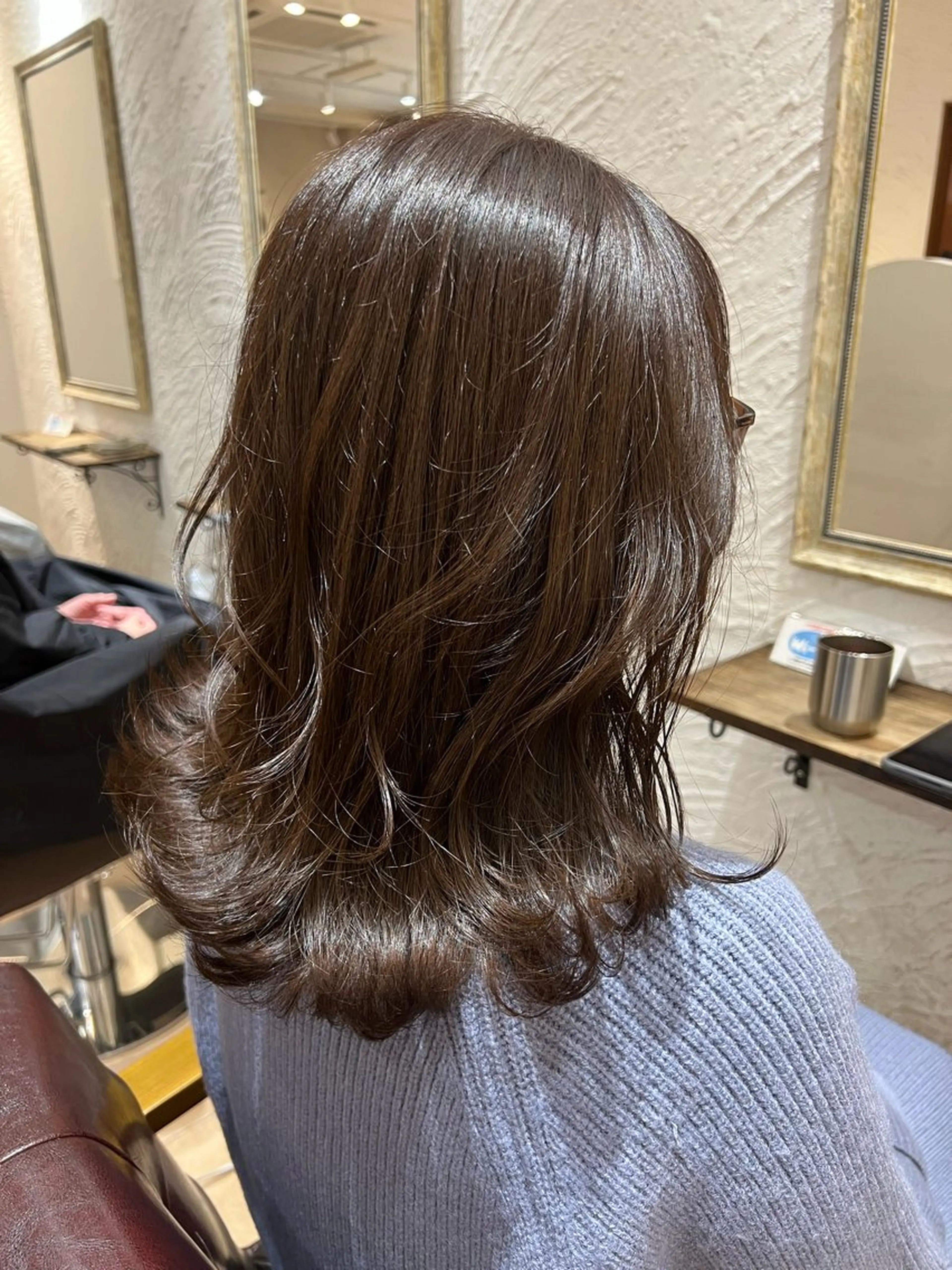 ミディアム カラー 🥀韓国ヘア🥀 宮津真菜のヘアスタイル