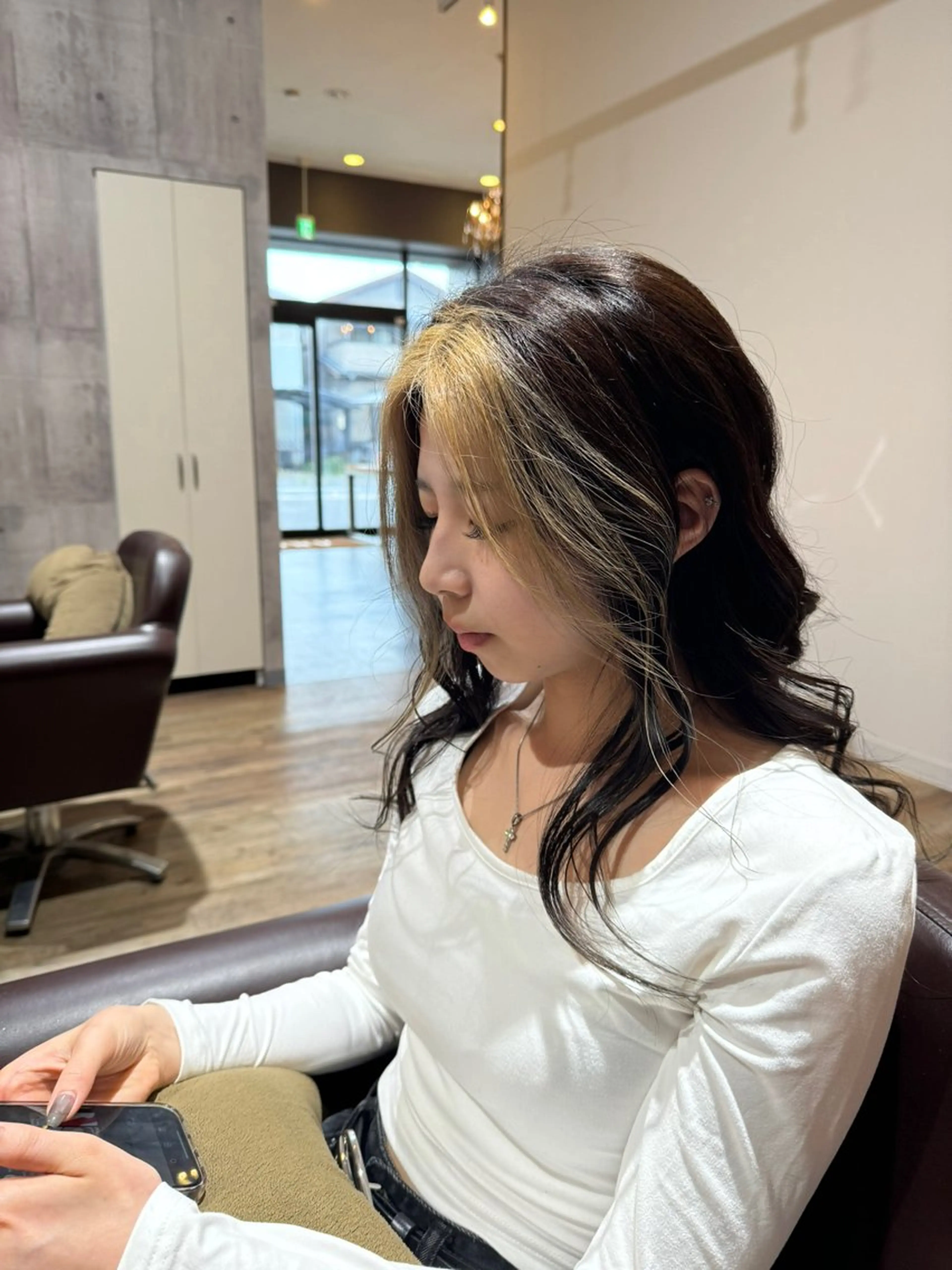 セミロング ヘアカラー 🔅透明感カラー切田 はじめ🔆のヘアスタイル