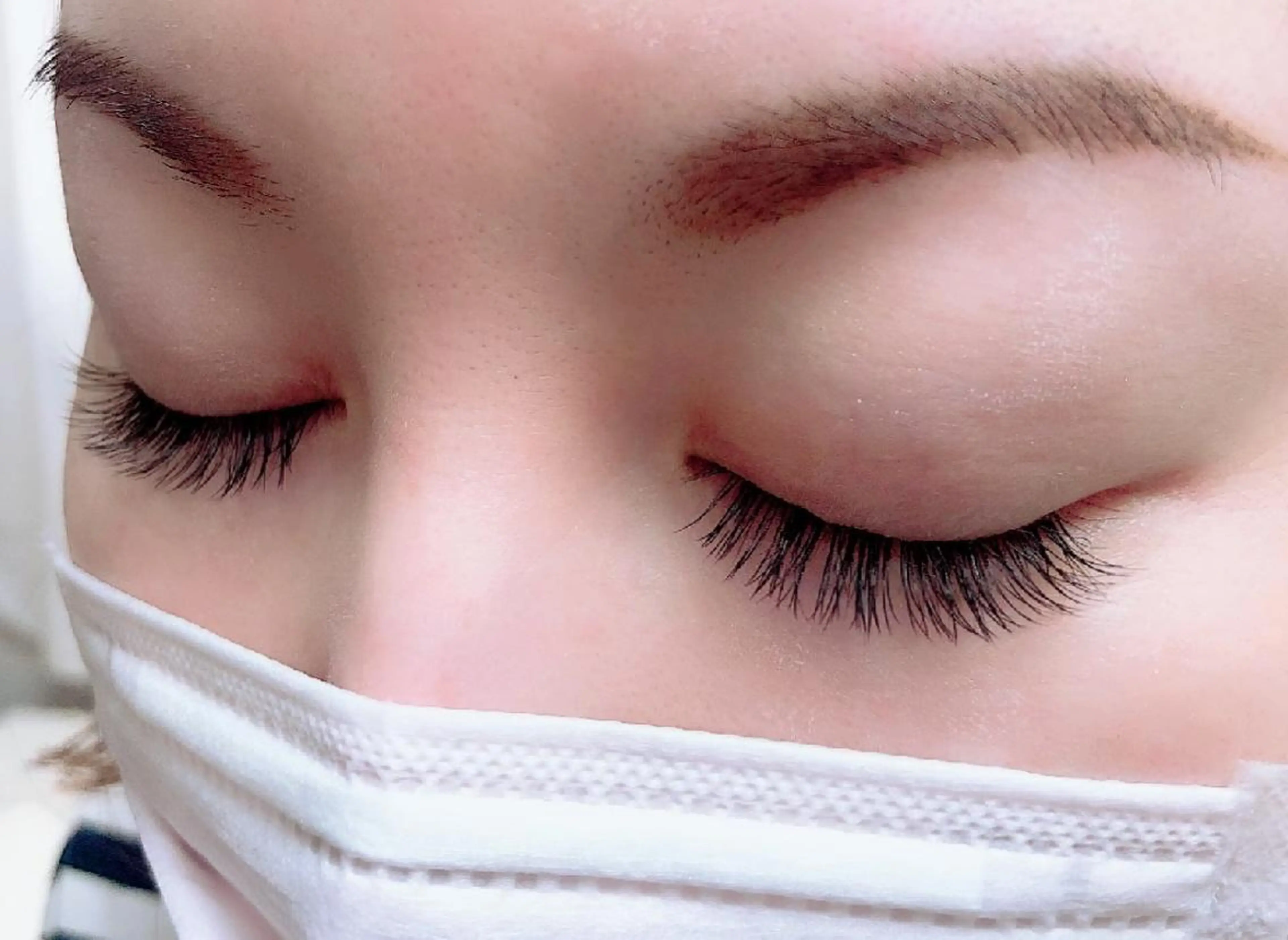 マツエク・マツパ 付け放題 フラットラッシュ ナチュラル まつげパーマ 下まつげエクステ 吉岡 ゆうなのマツエク・マツパデザイン