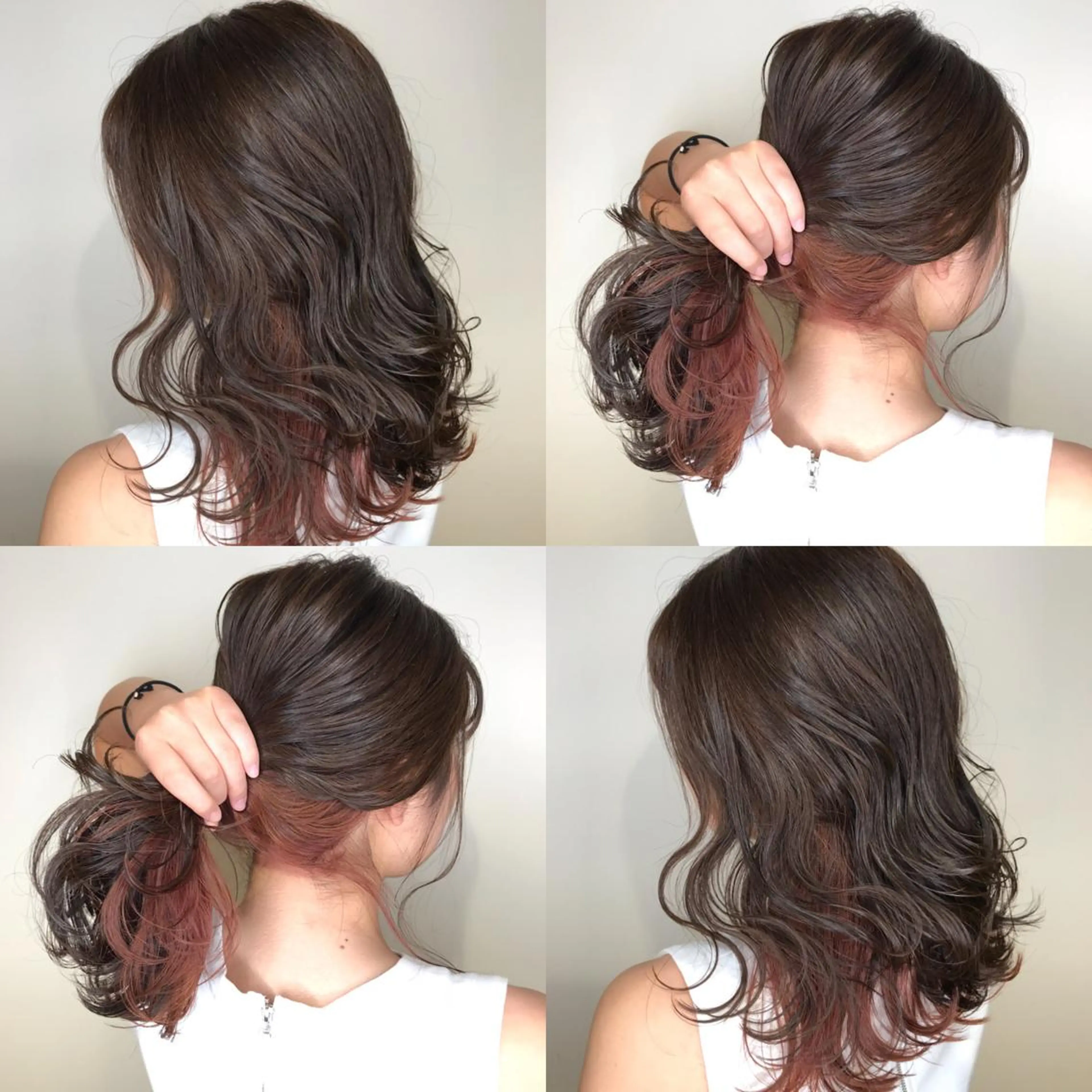 ミディアム カラー AMI Hair  supply所属・髪質改善カラー 韓国風レイヤーのヘアスタイル