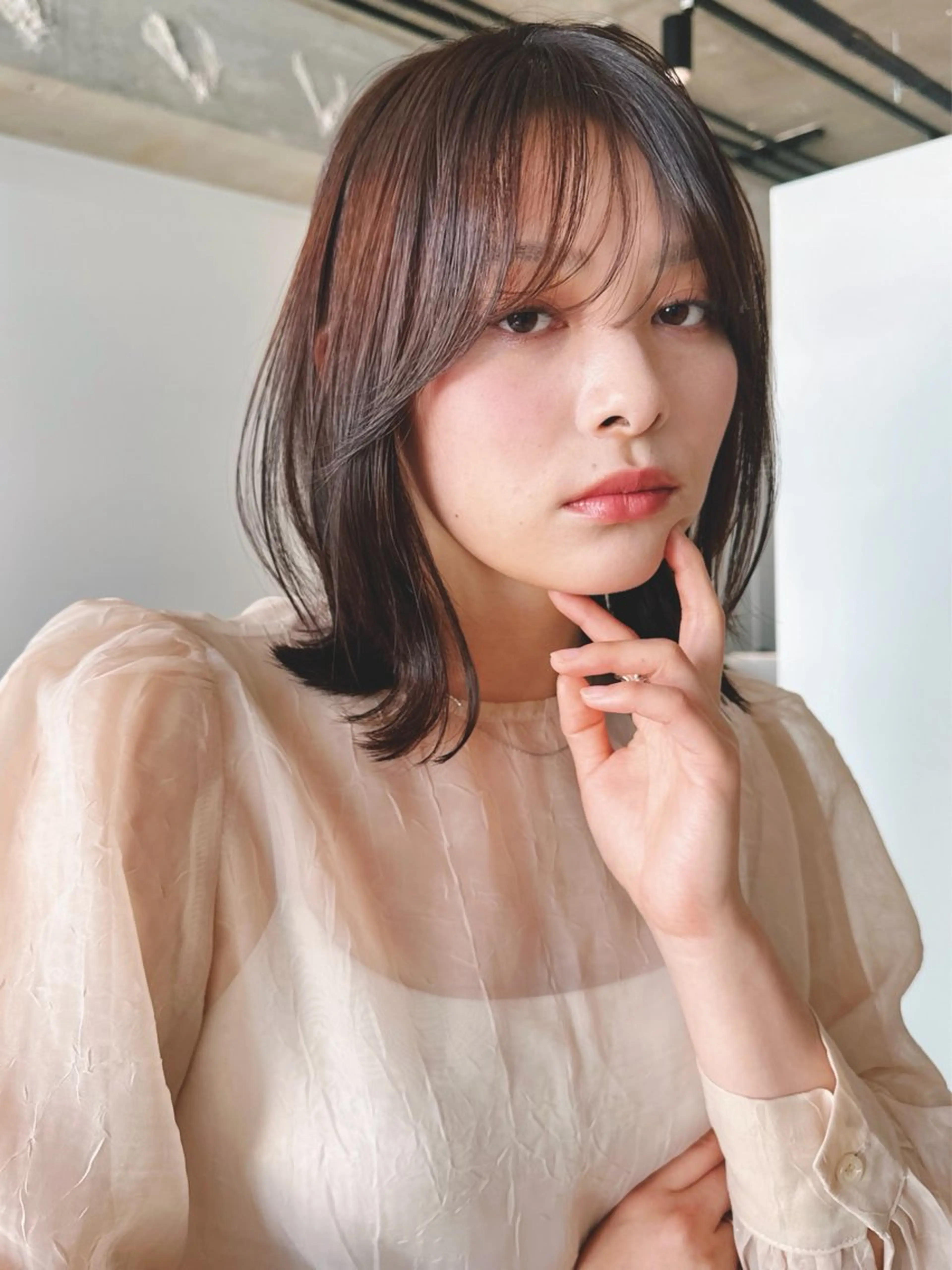 ショート カラー パーマ 🫧小顔×似合わせ× 透明感カラー🫧のヘアスタイル