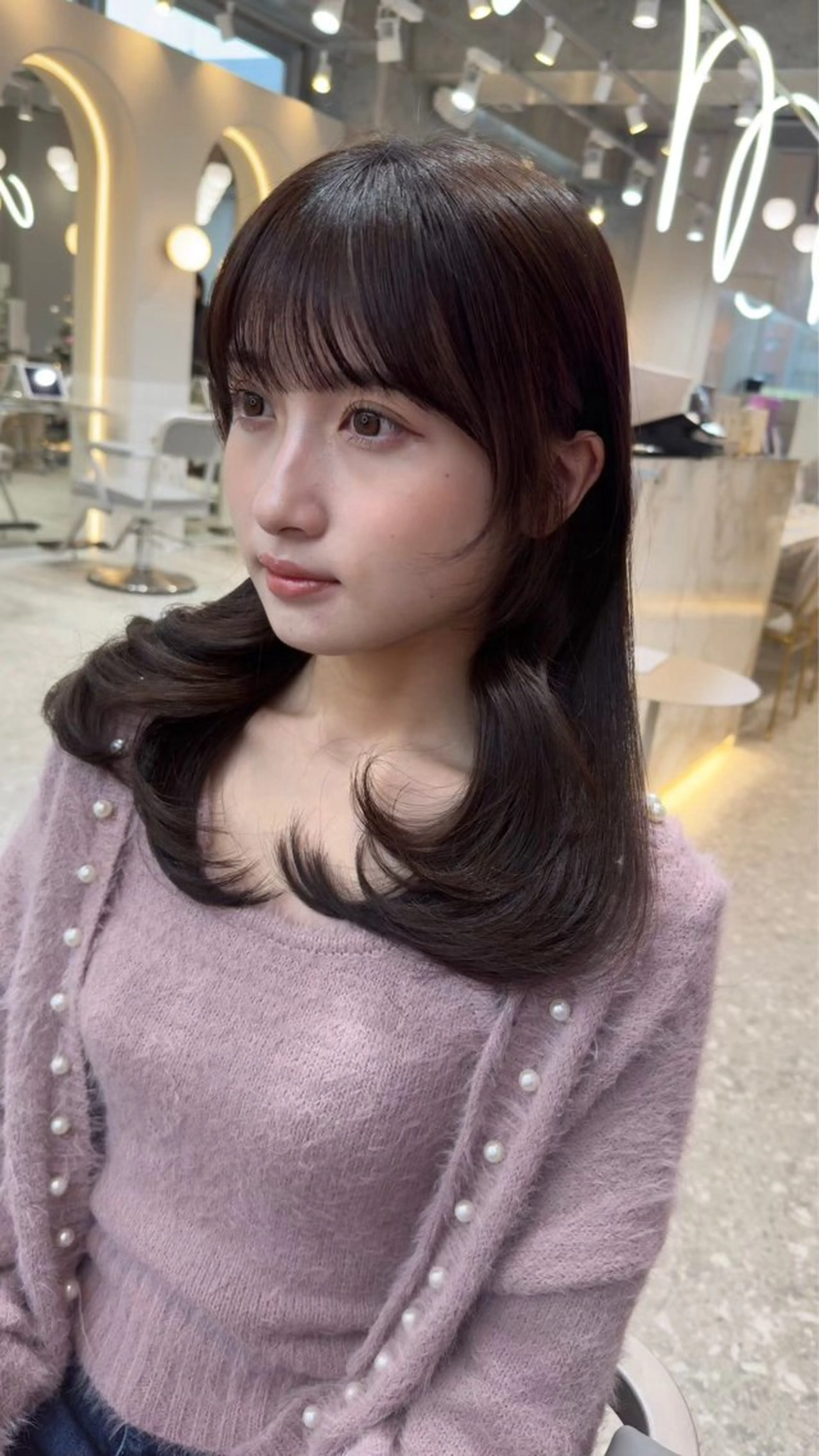 ミディアム カット ヘアカラー トリートメント 髪質改善/縮毛矯正 /レイヤー/宮崎直弥のヘアスタイル