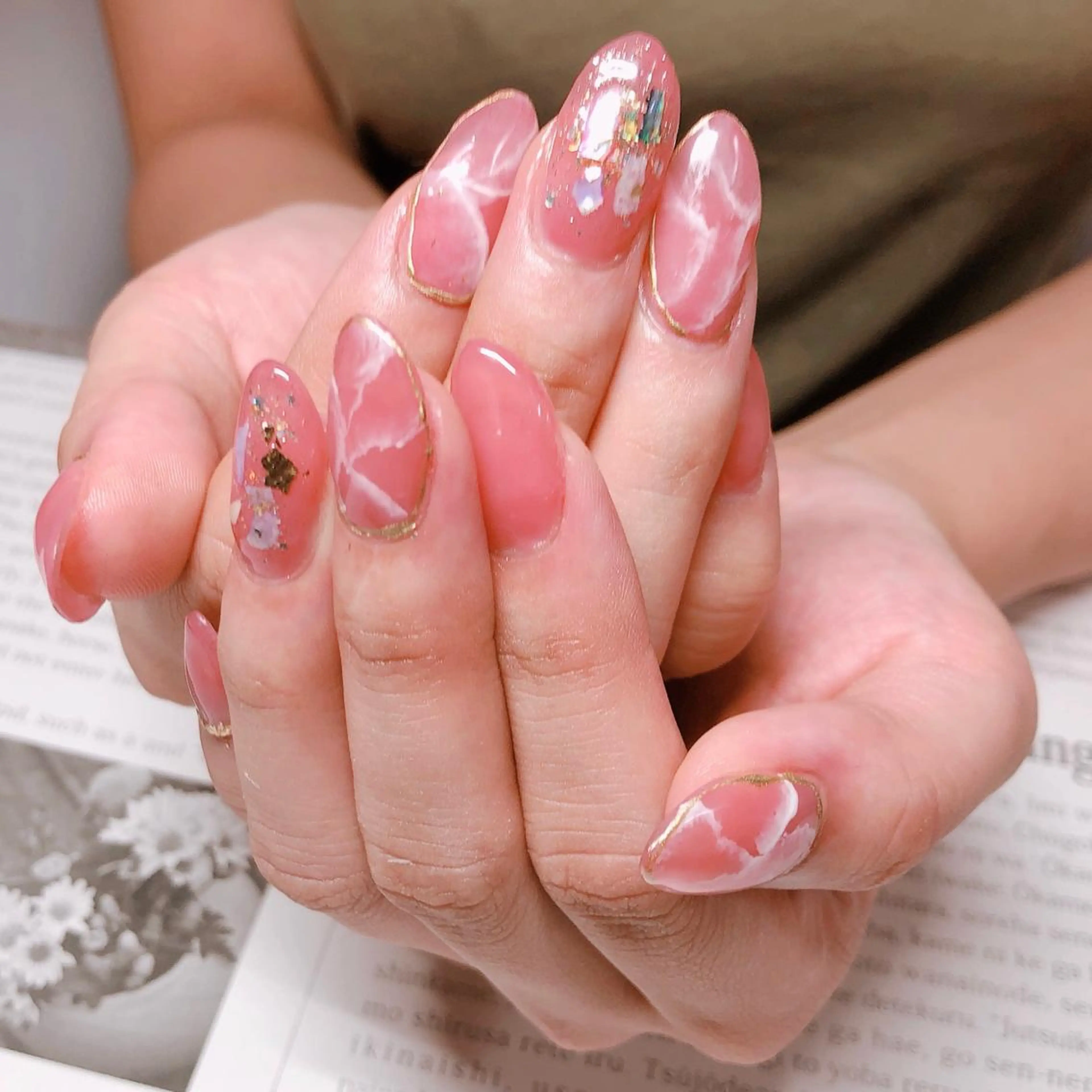 ネイル 持ち込み スカルプネイル 奥園 良恵のネイルデザイン