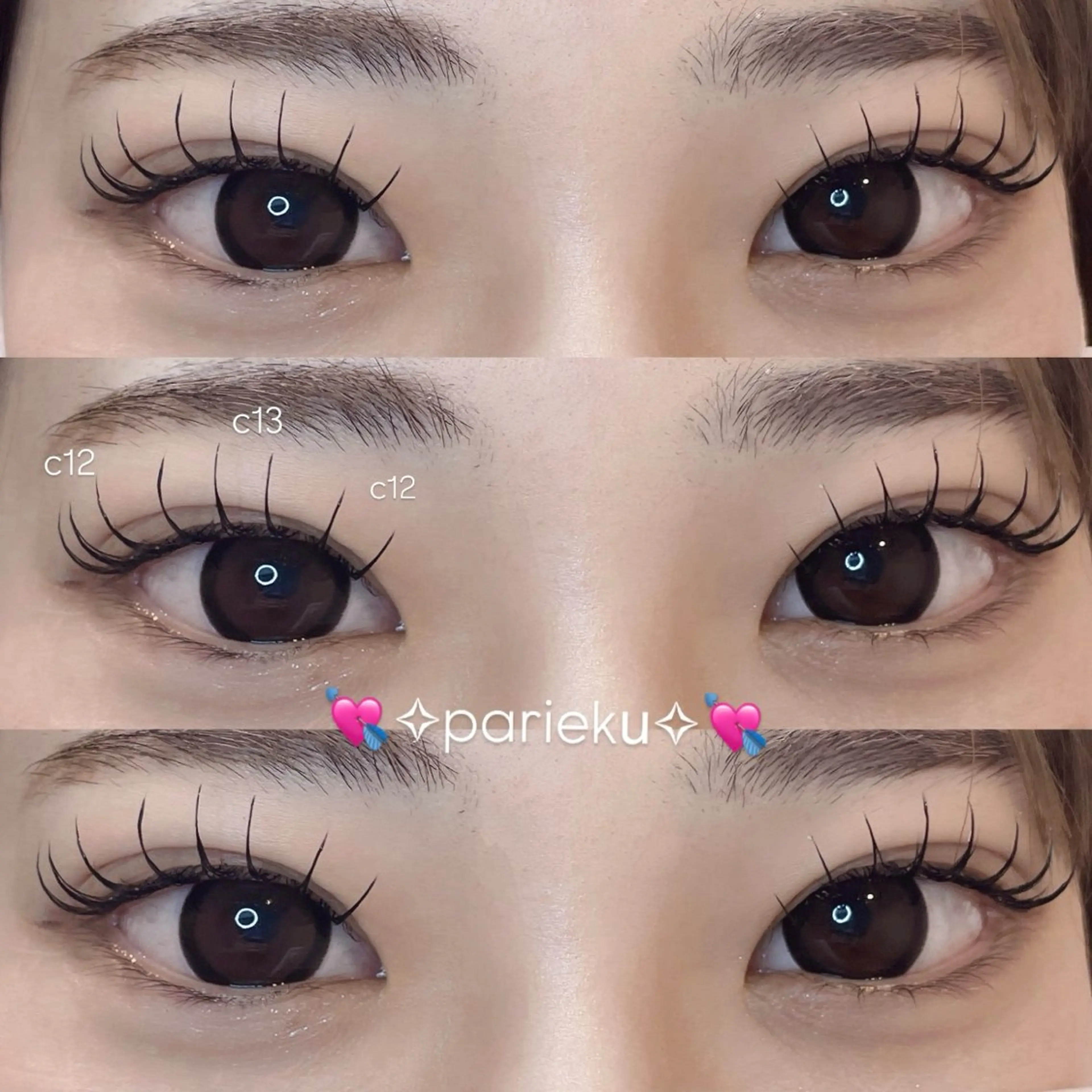 マツエク・マツパ マツエク Mell Yuuna ♡パリエク /束感のマツエク・マツパデザイン