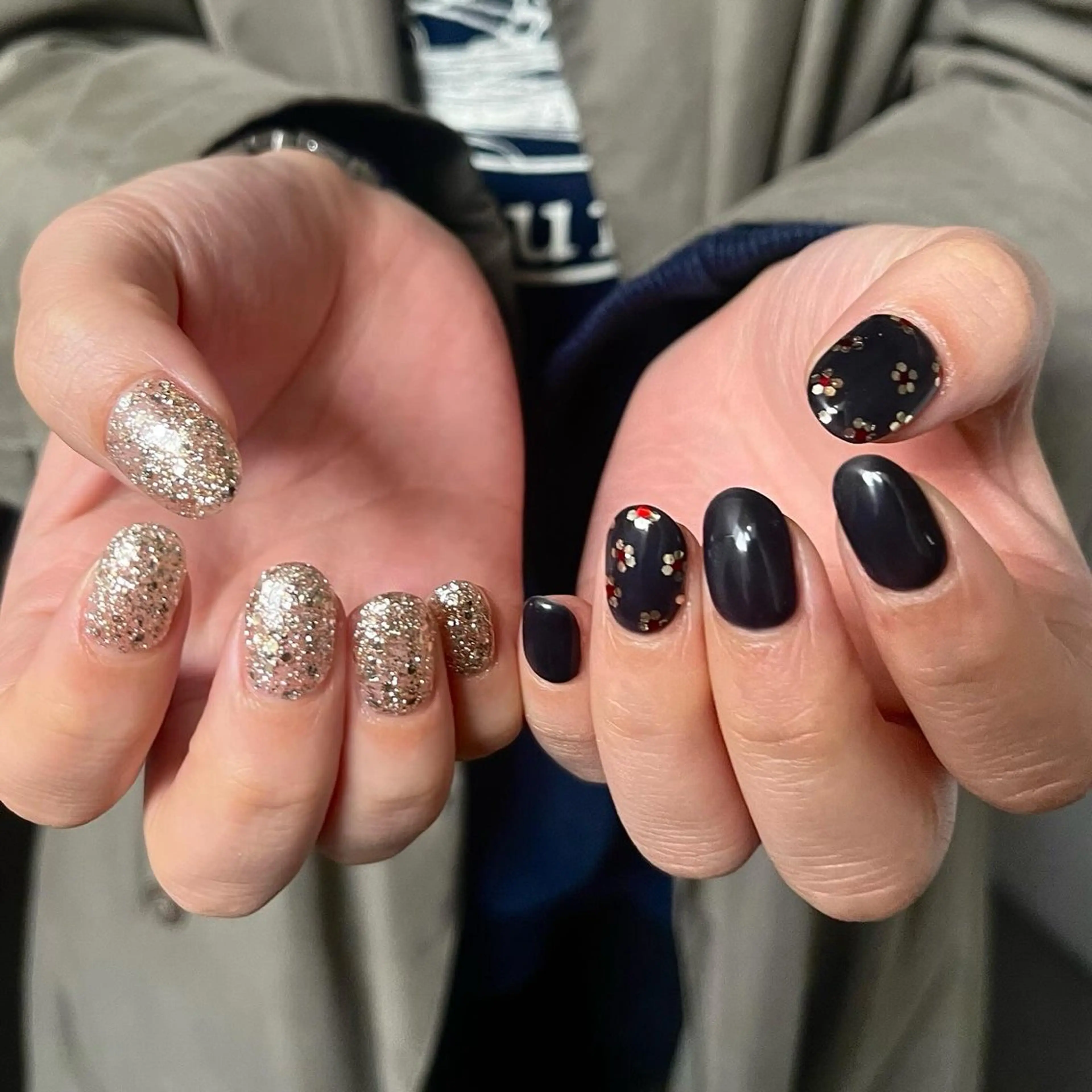 ネイル フラワーネイル グリーン ハンドネイル nail salon O (en)所属・vegh. nail／阿波座のネイルデザイン