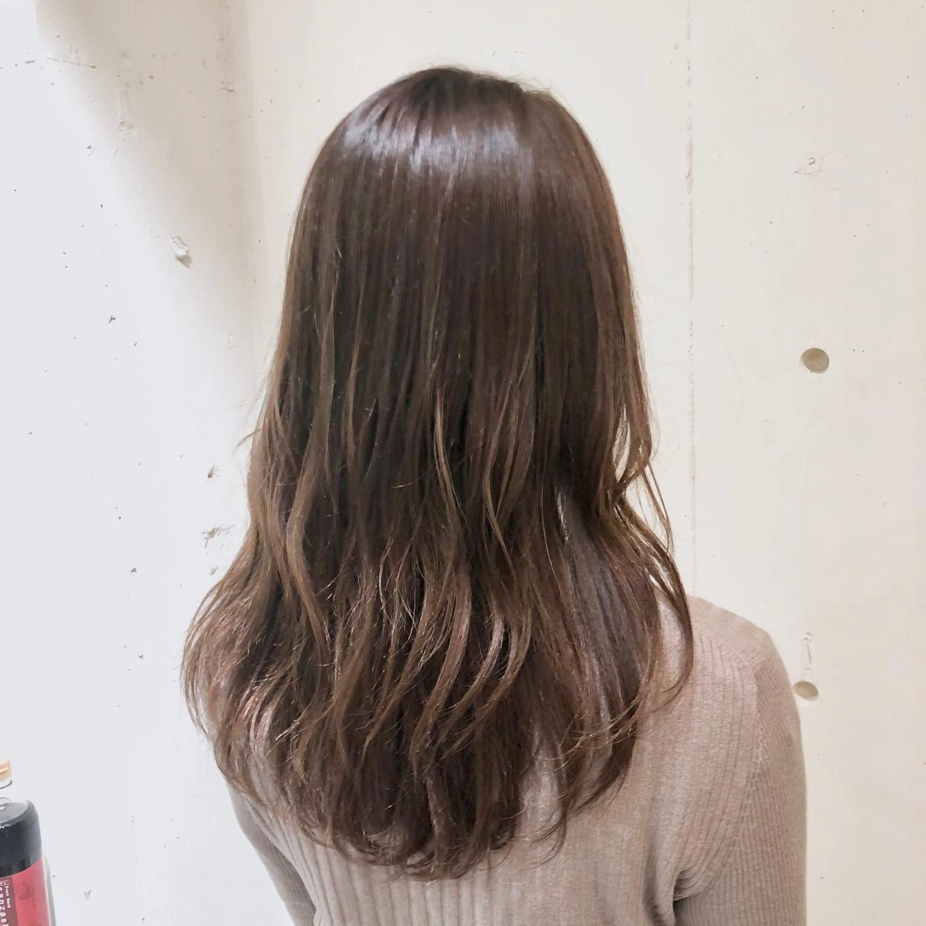 セミロング カラー パーマ ヘアアレンジ バレイヤージュ ベージュカラー ブリーチ 透明感カラー グラデーションカラー 【ツヤ髪美容師】 ツダケイスケのヘアスタイル