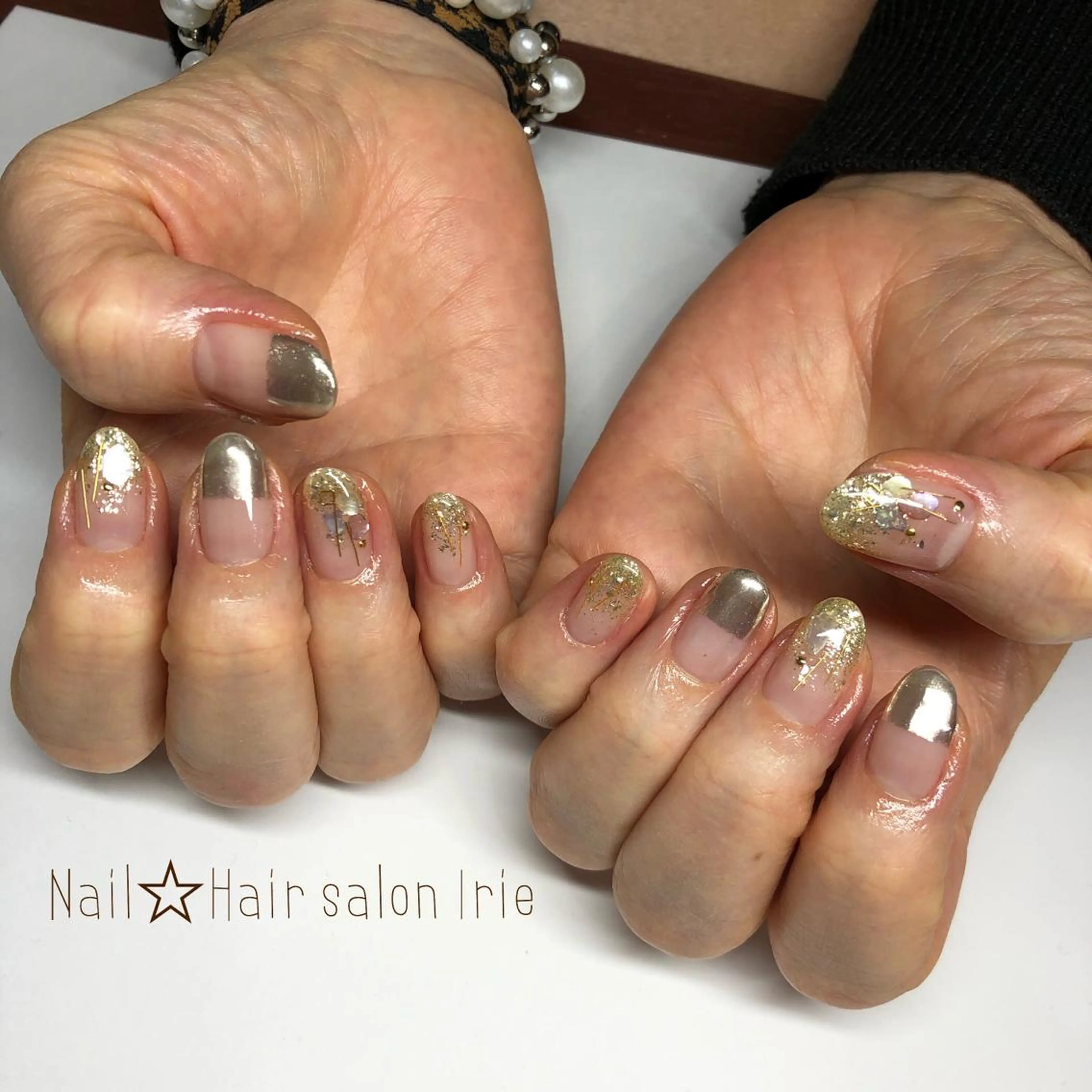 ネイル 持ち込み Hair salon Irie所属・與儀 知佳のネイルデザイン