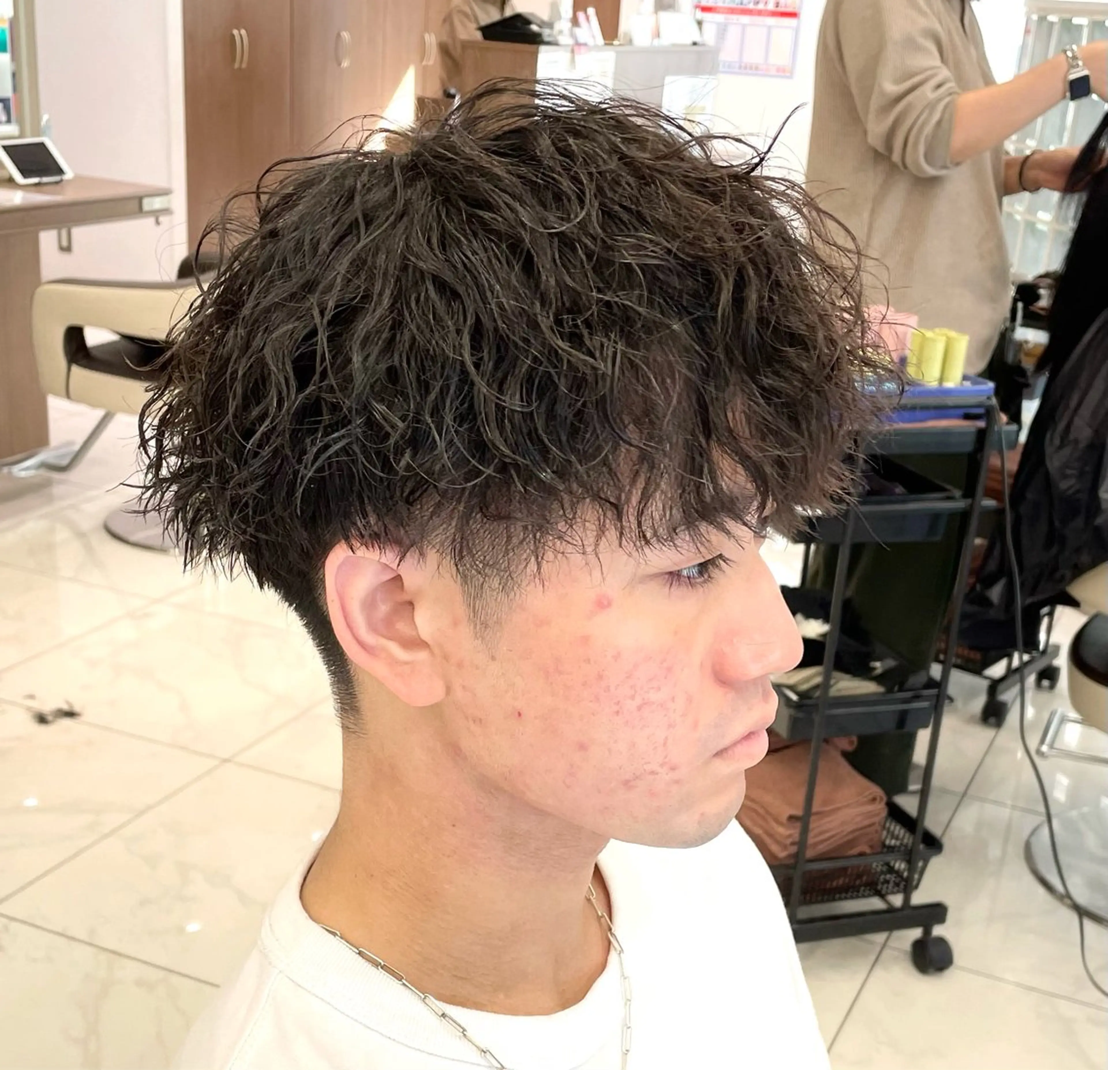 ショート パーマ メンズ カット パーマ 【メンズ特化】 池田大成✂︎のヘアスタイル