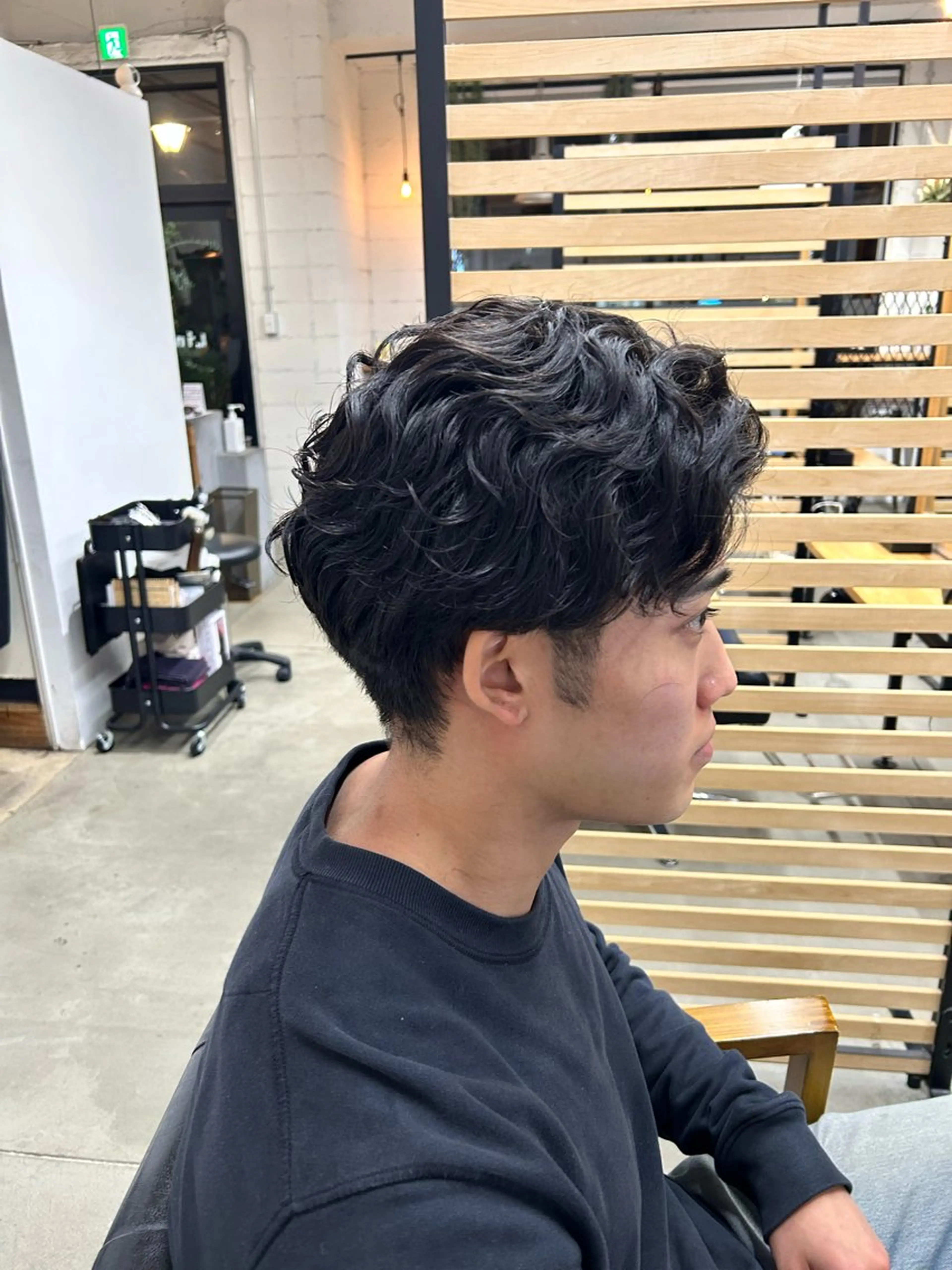 メンズカット+やりすぎないパーマの写真