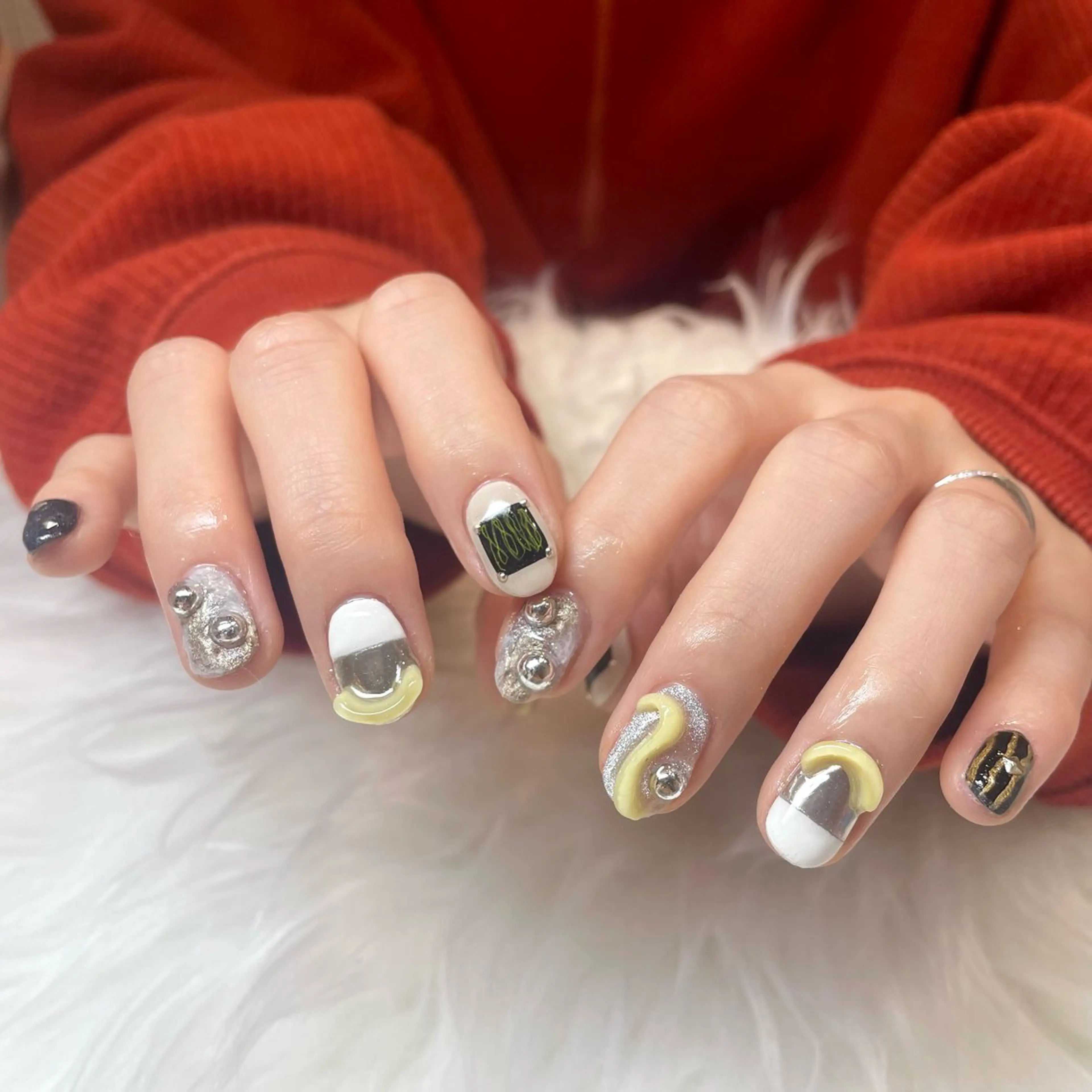 ネイル ハンドネイル 新井 ひなののネイルデザイン