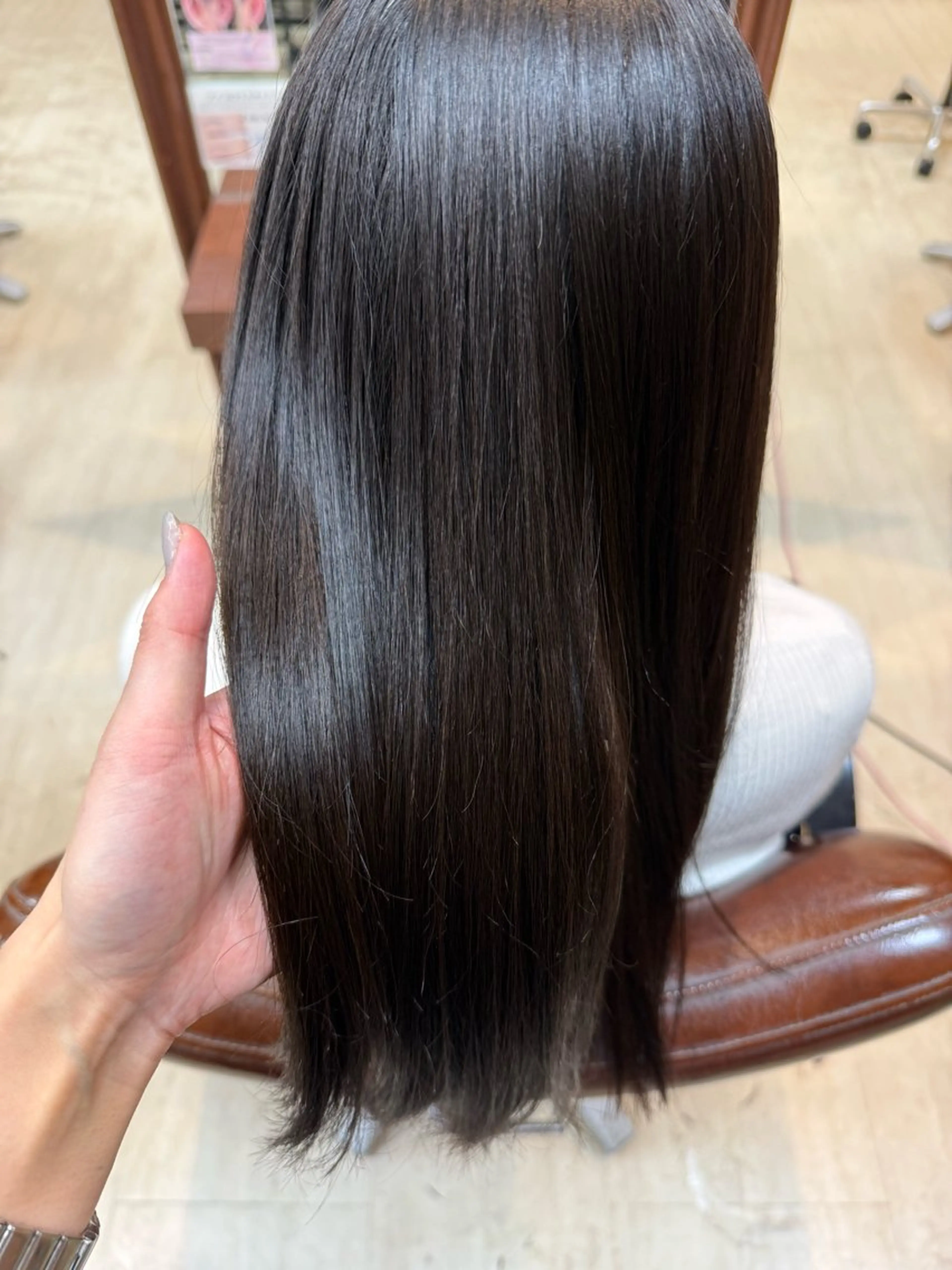 ロング カット 縮毛矯正 早﨑 映天のヘアスタイル