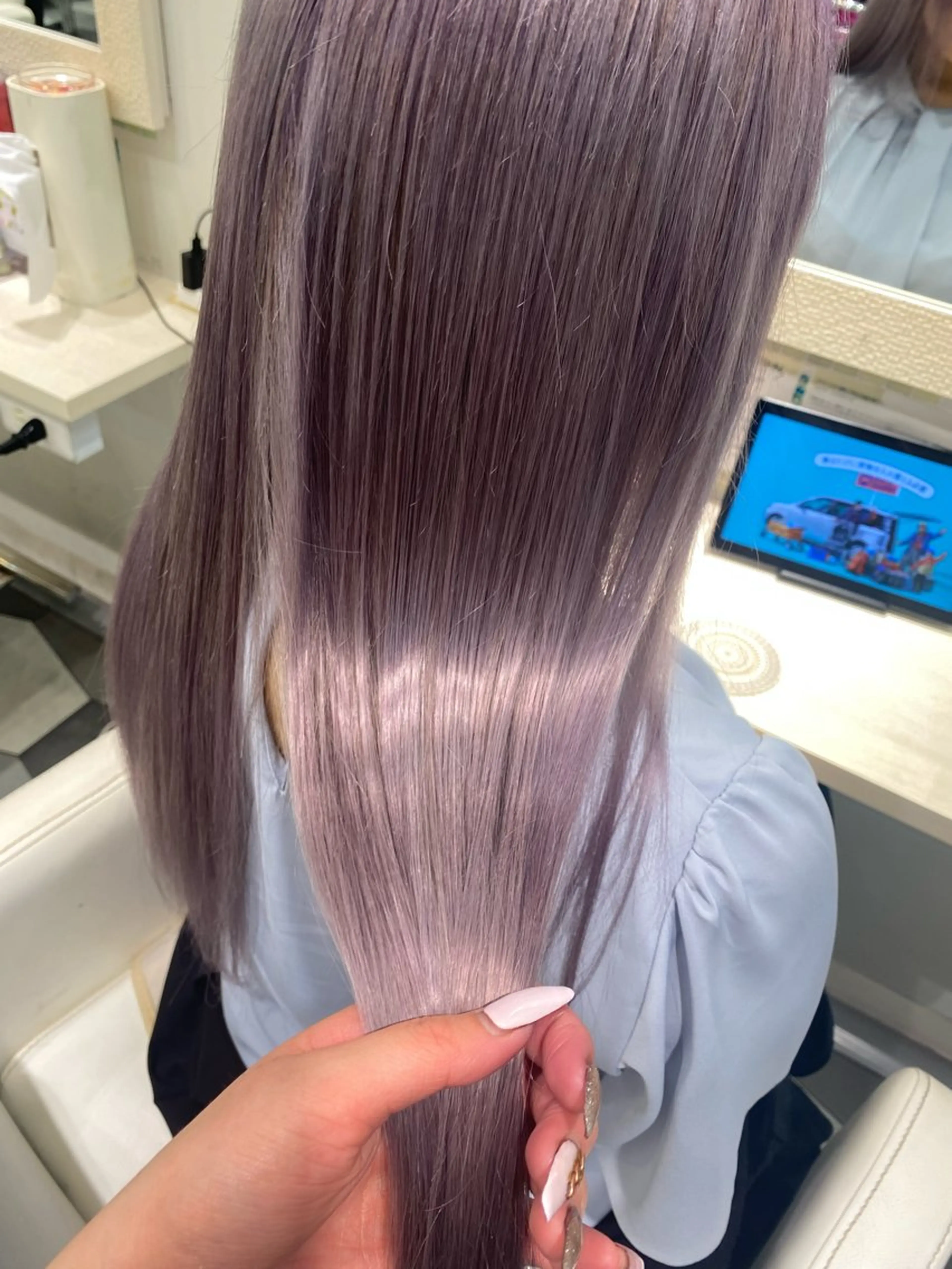 ロング カラー EGO所属・ブリーチカラー💖 rukaのヘアスタイル