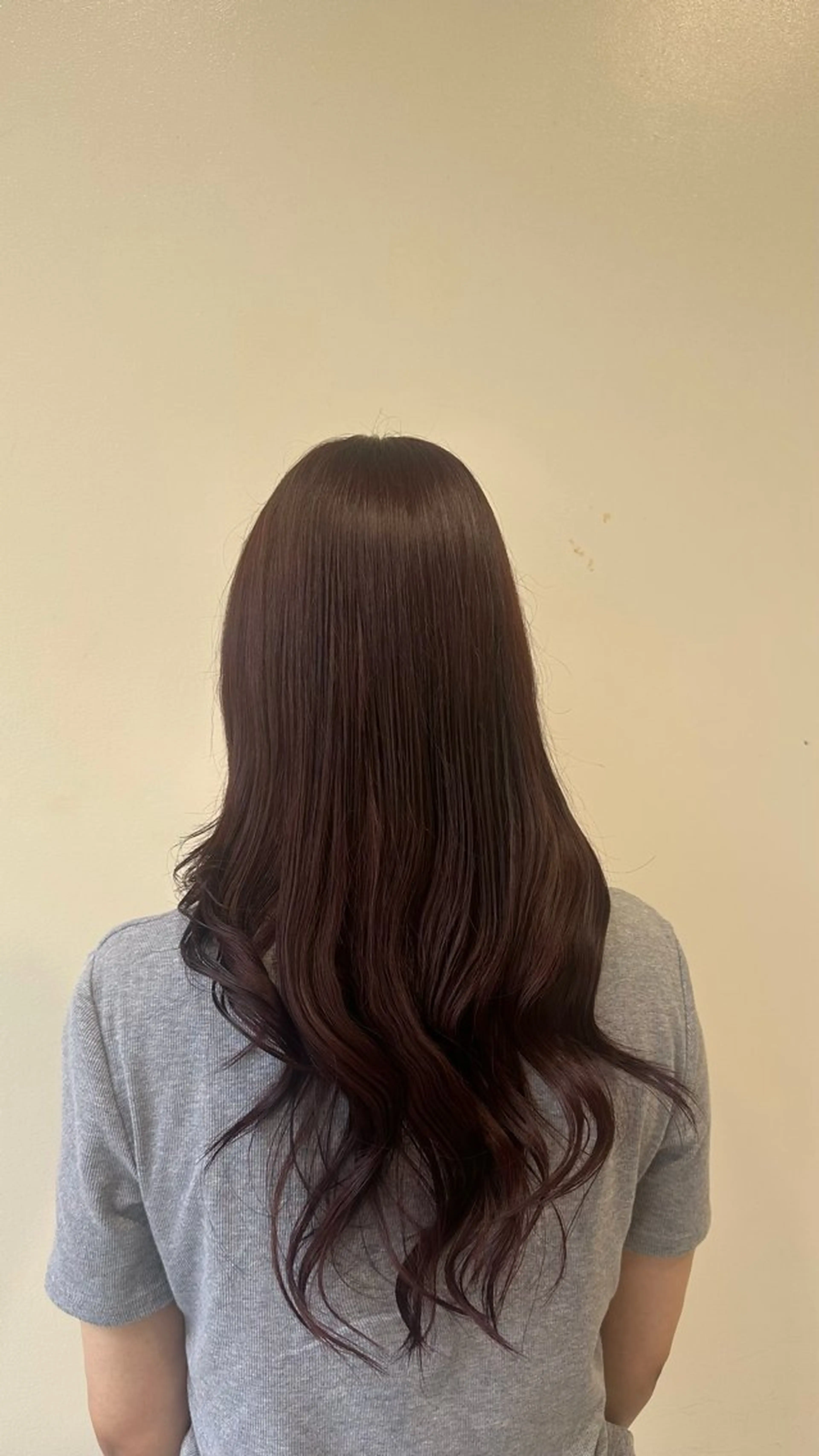 ロング カラー レッドカラー 縮毛矯正 🎀 RUNA🎀のヘアスタイル