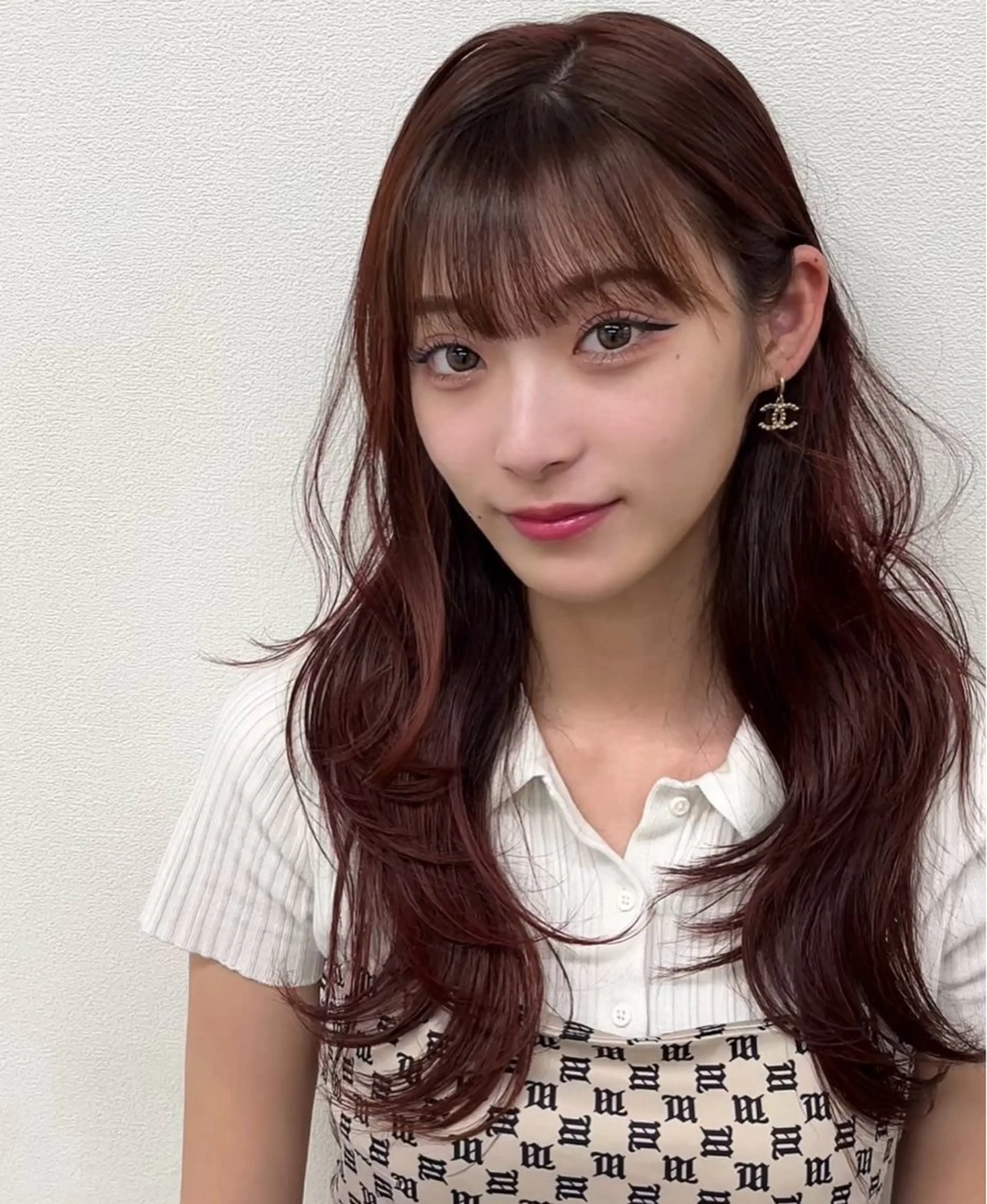 ロング カット ヘアカラー トリートメント 石原 悠貴のヘアスタイル