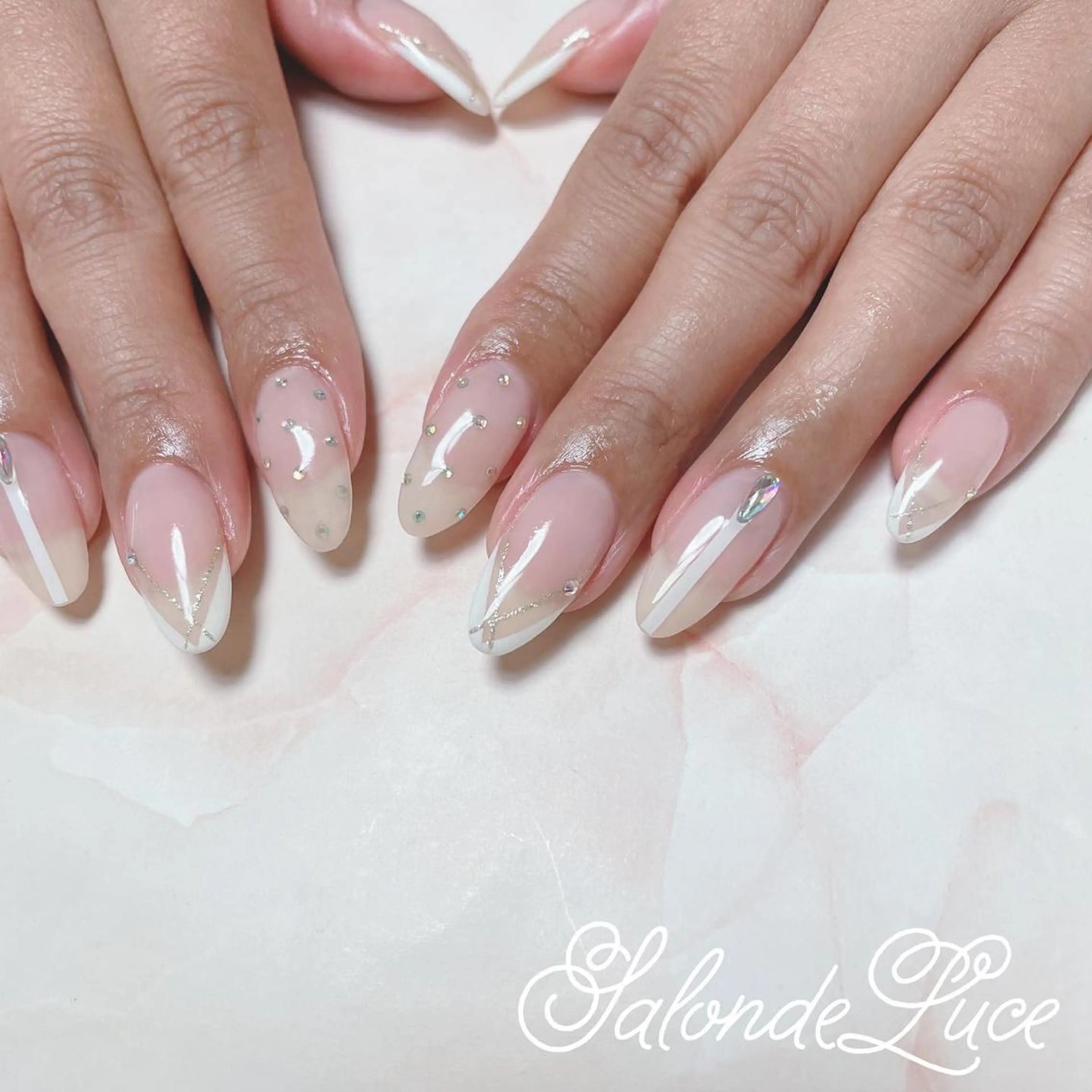ネイル フレンチネイル ハンドネイル Salon de Luceのネイルデザイン