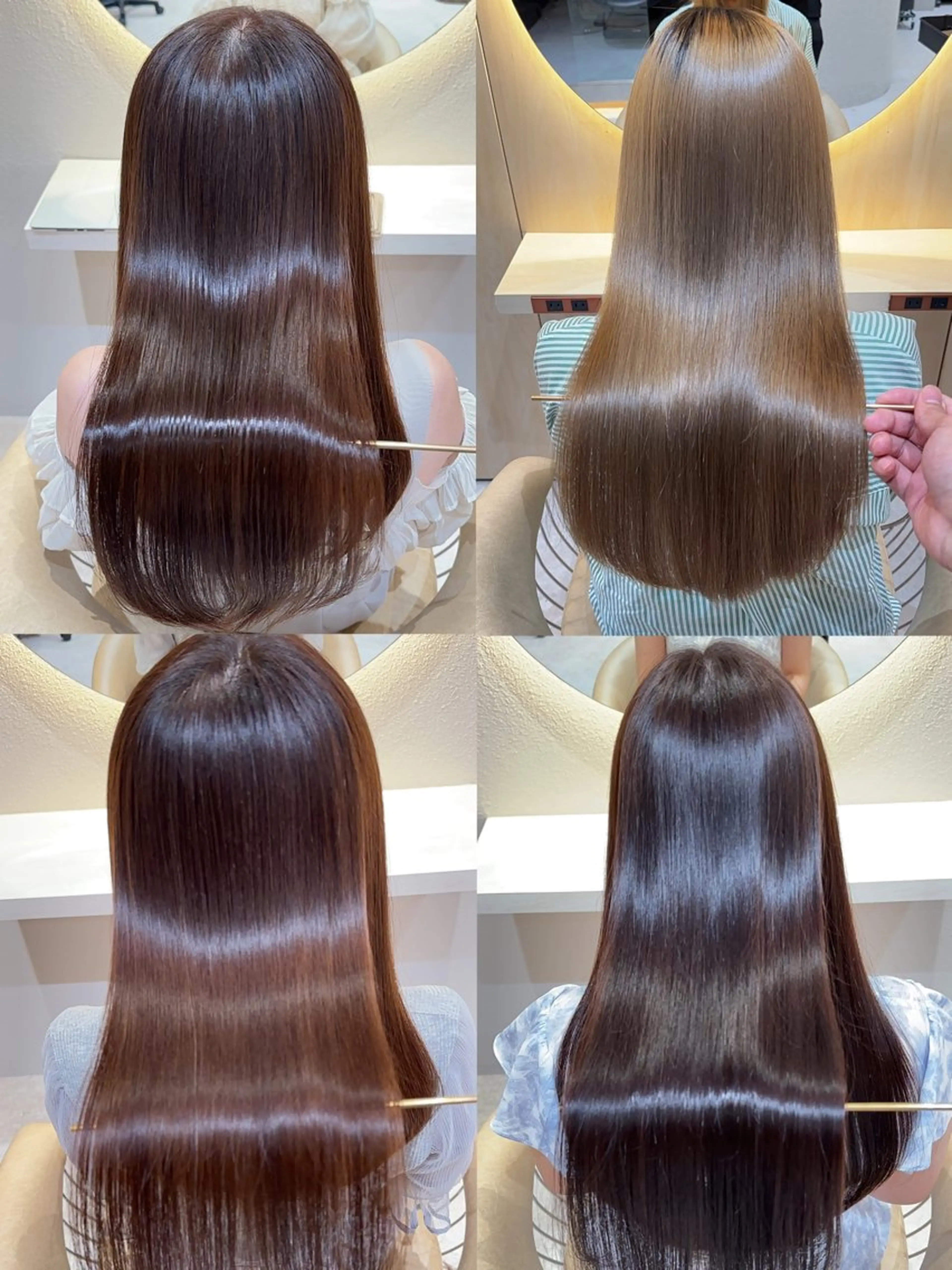 ロング カット ヘアカラー トリートメント レイヤー❣️縮毛矯正 川村利幸のヘアスタイル