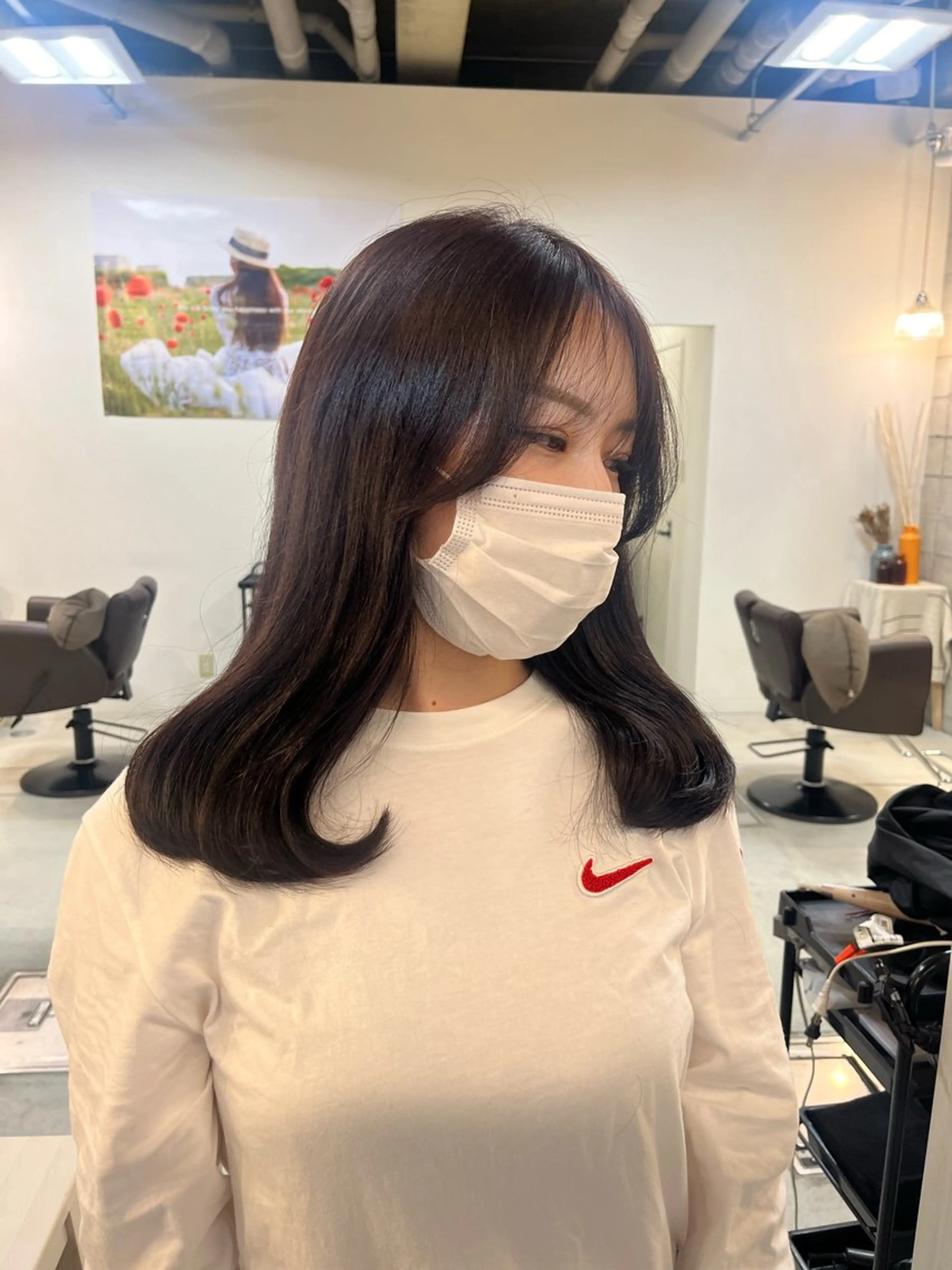 ロング カット ヘアカラー トリートメント 狩野 くるみのヘアスタイル