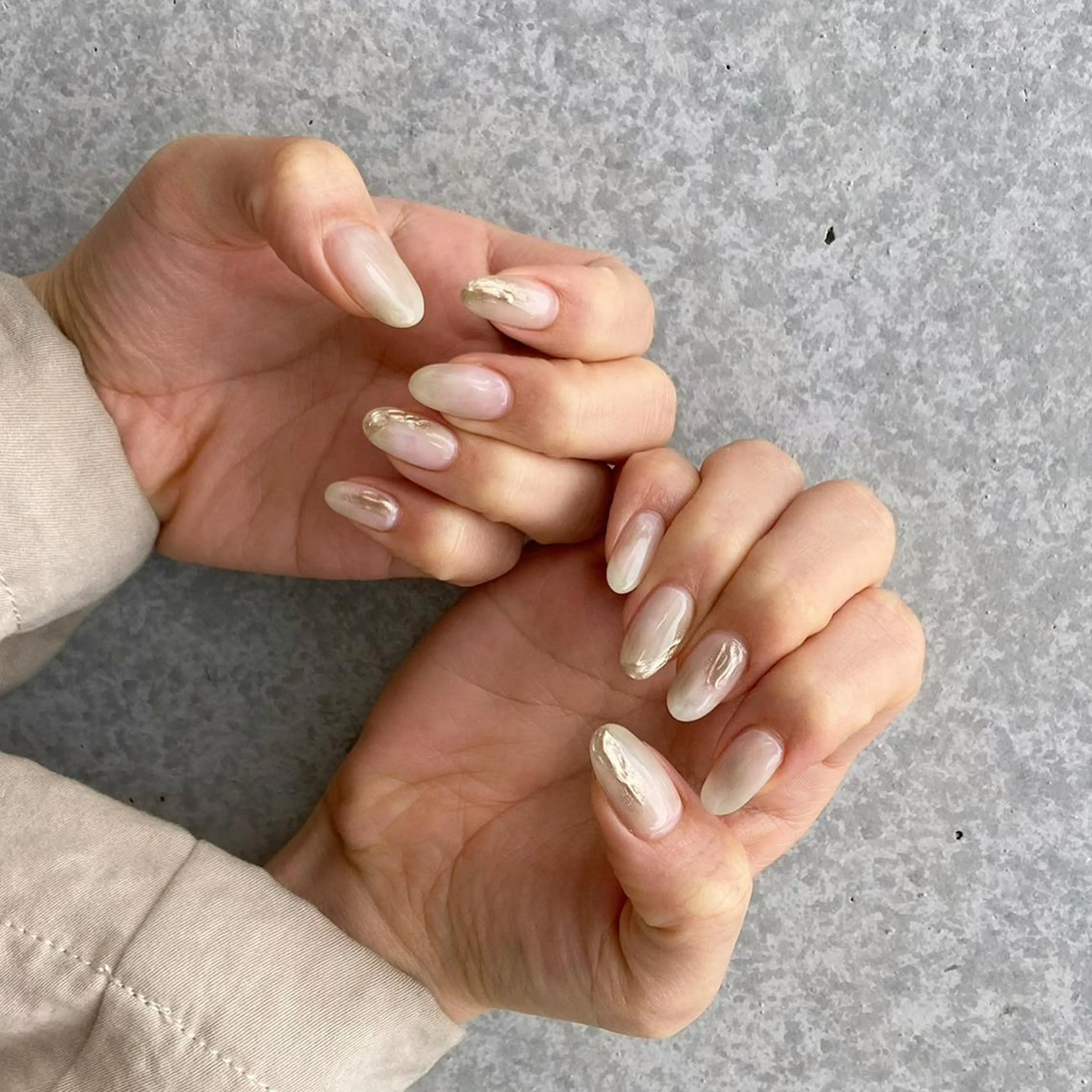 ネイル アートネイル 長さ出し ジェルネイル マットネイル ミラーネイル ハンドネイル nail salon Soeurのネイルデザイン